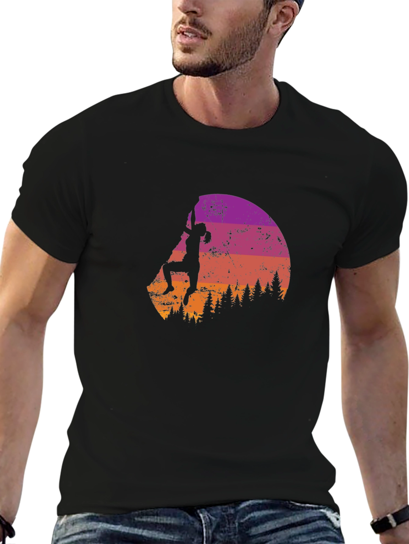 Climbing Silhouette Graphic Tee - Adventure Ready