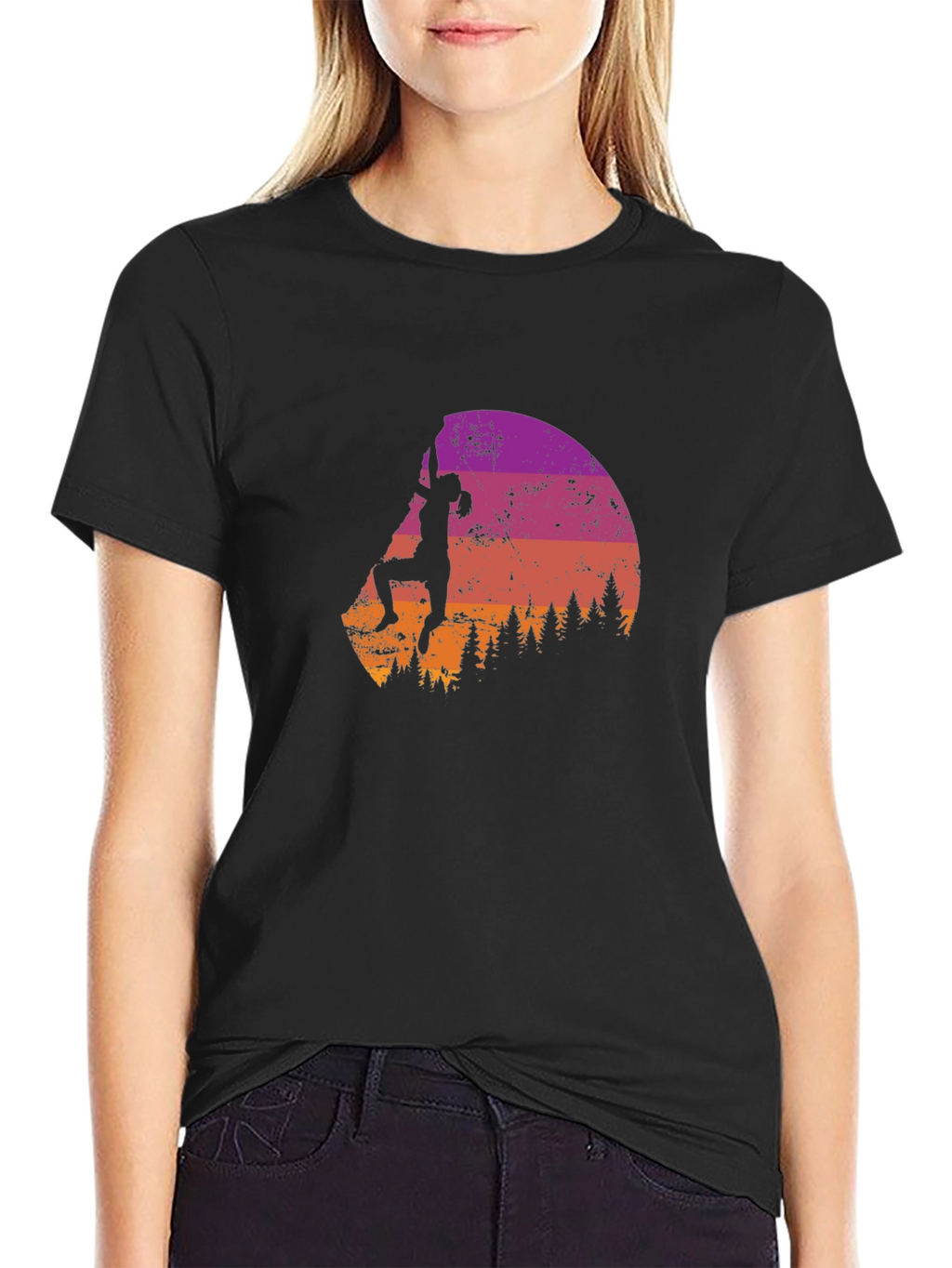 Climbing Silhouette Graphic Tee - Adventure Ready