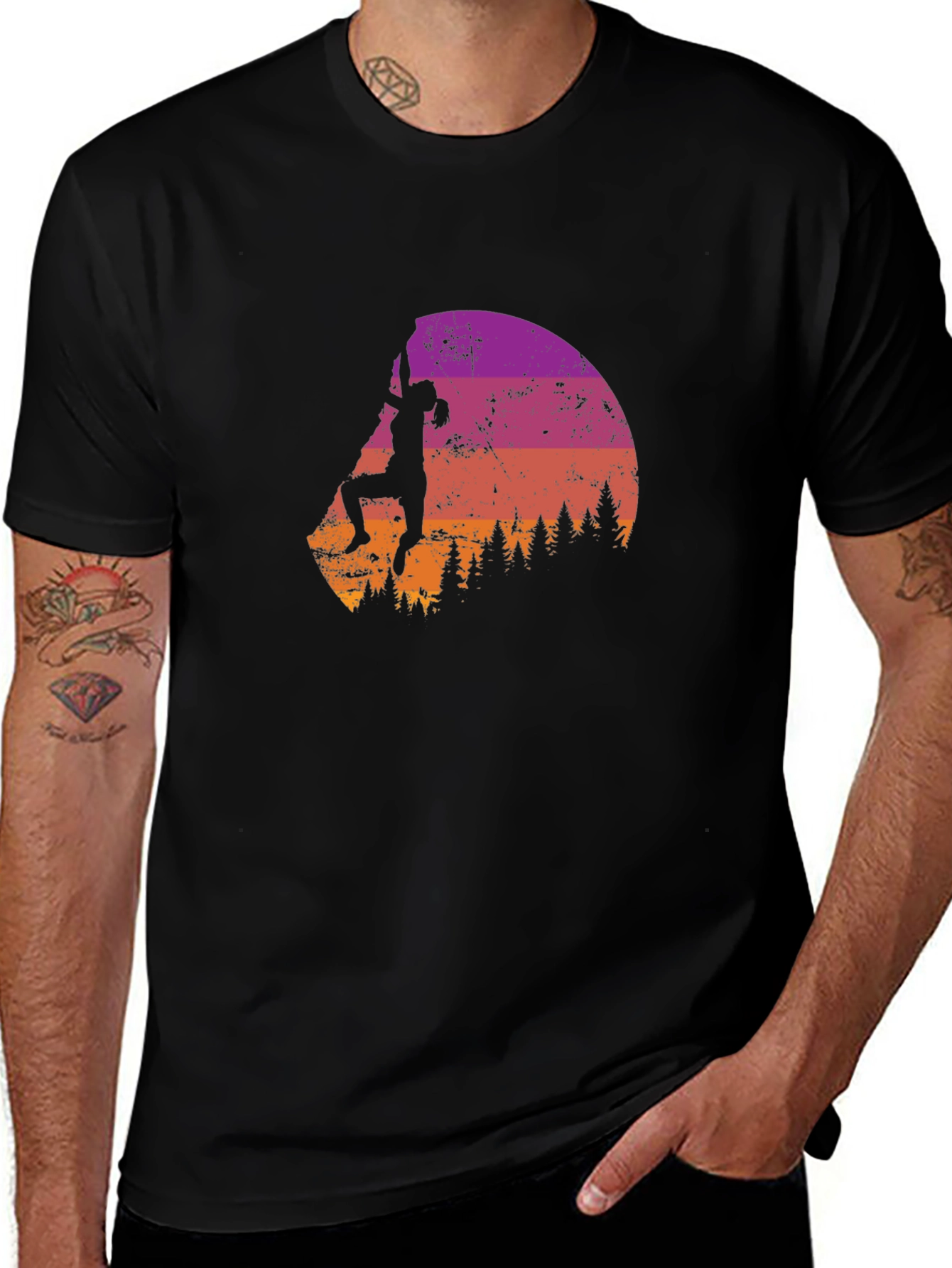 Climbing Silhouette Graphic Tee - Adventure Ready