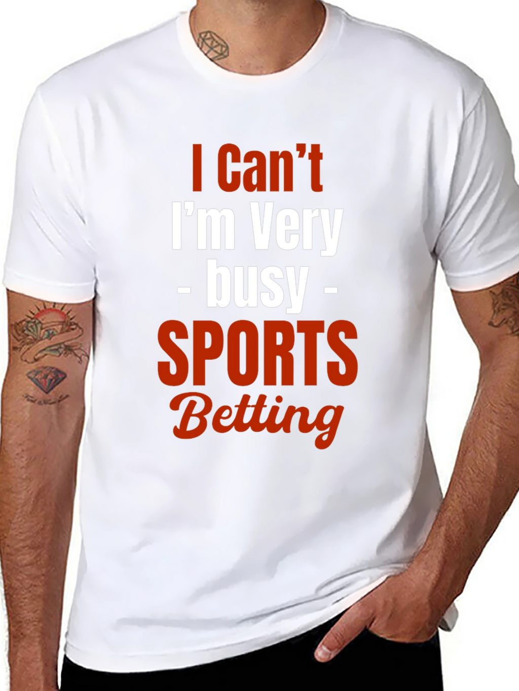 I Cant Im Very Busy Sports Betting T-Shirt