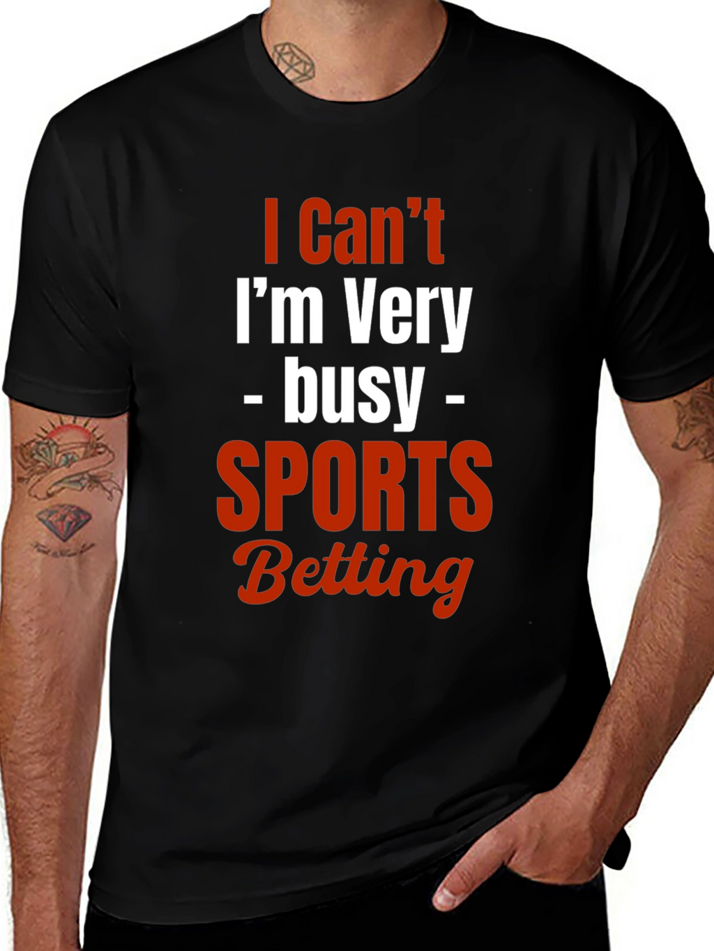 I Cant Im Very Busy Sports Betting T-Shirt