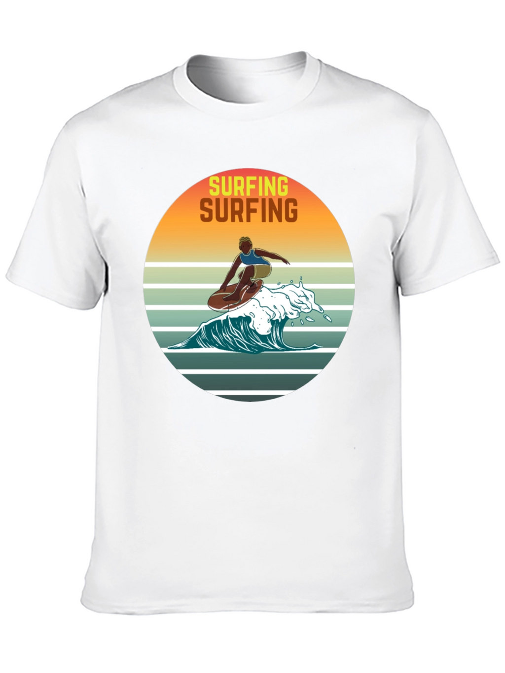 Retro Surfing Graphic Tee