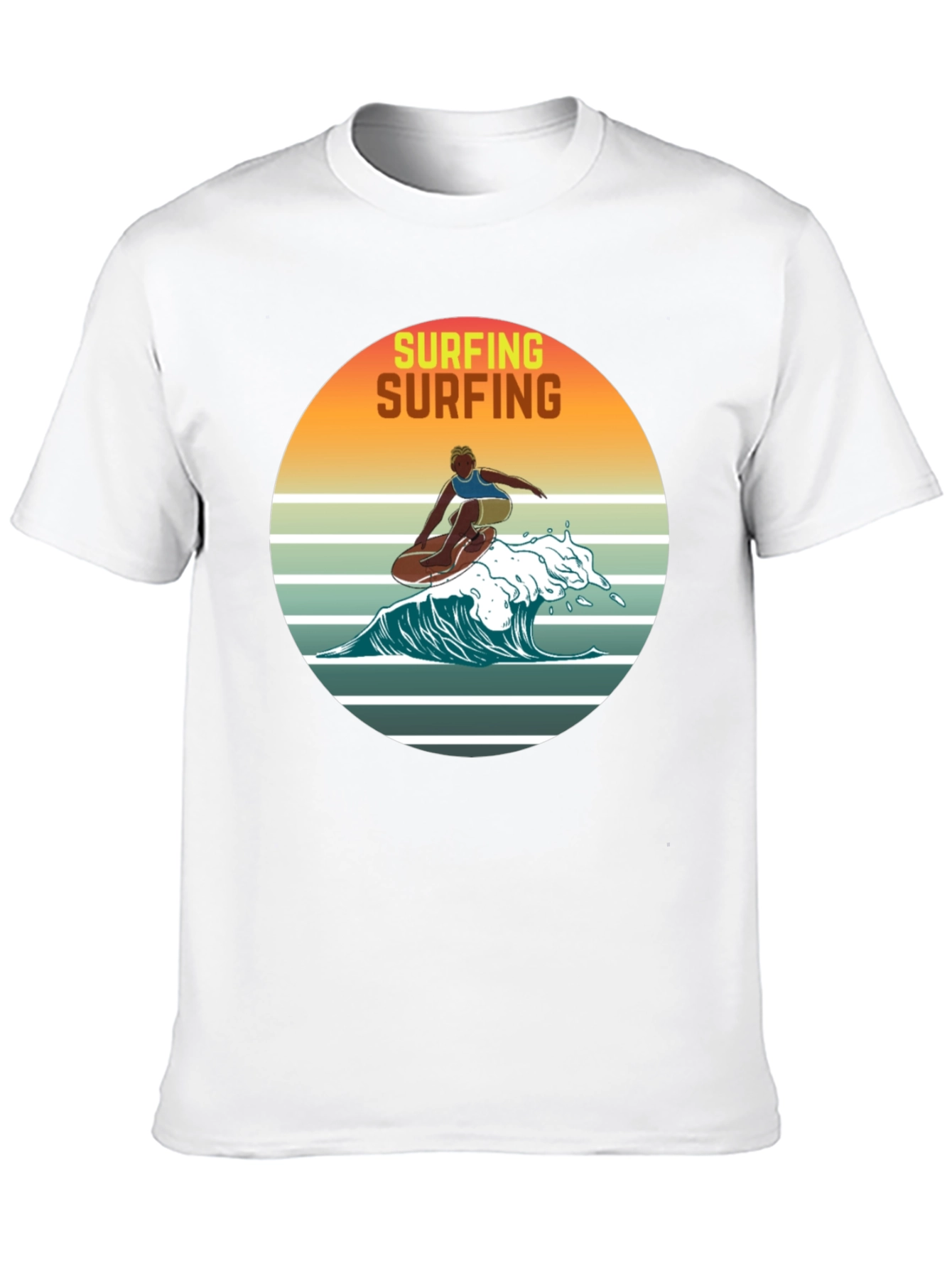 Retro Surfing Graphic Tee