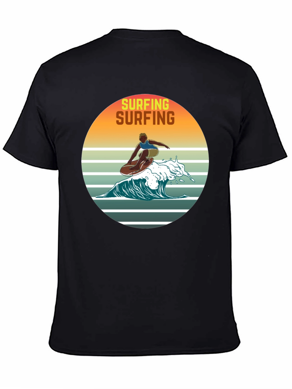 Retro Surfing Graphic Tee