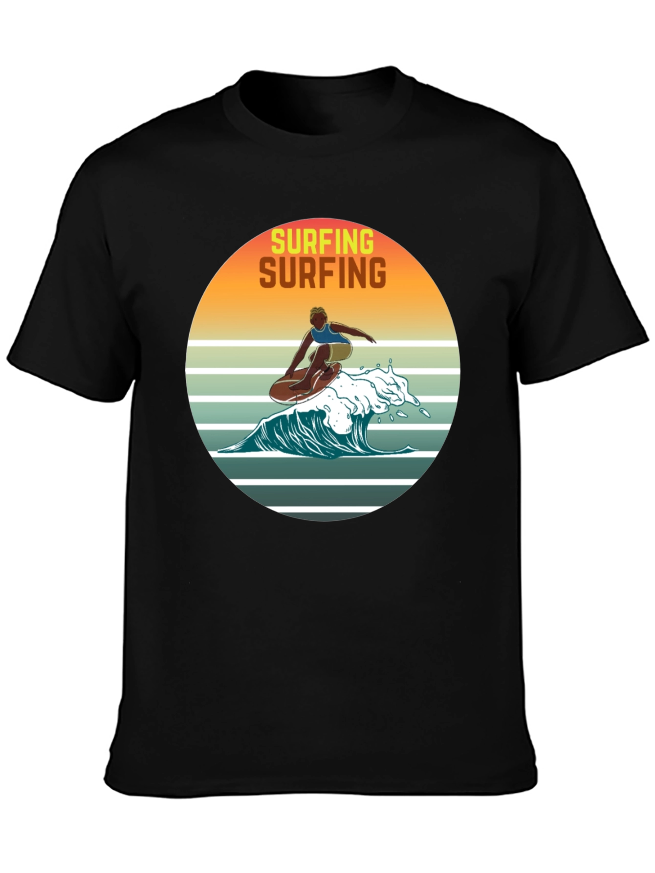 Retro Surfing Graphic Tee