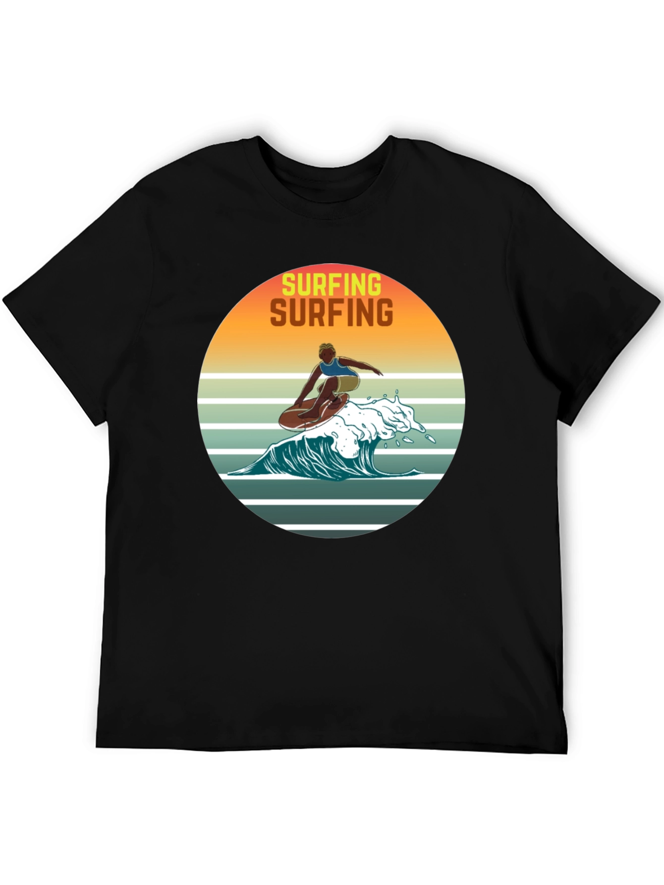 Retro Surfing Graphic Tee