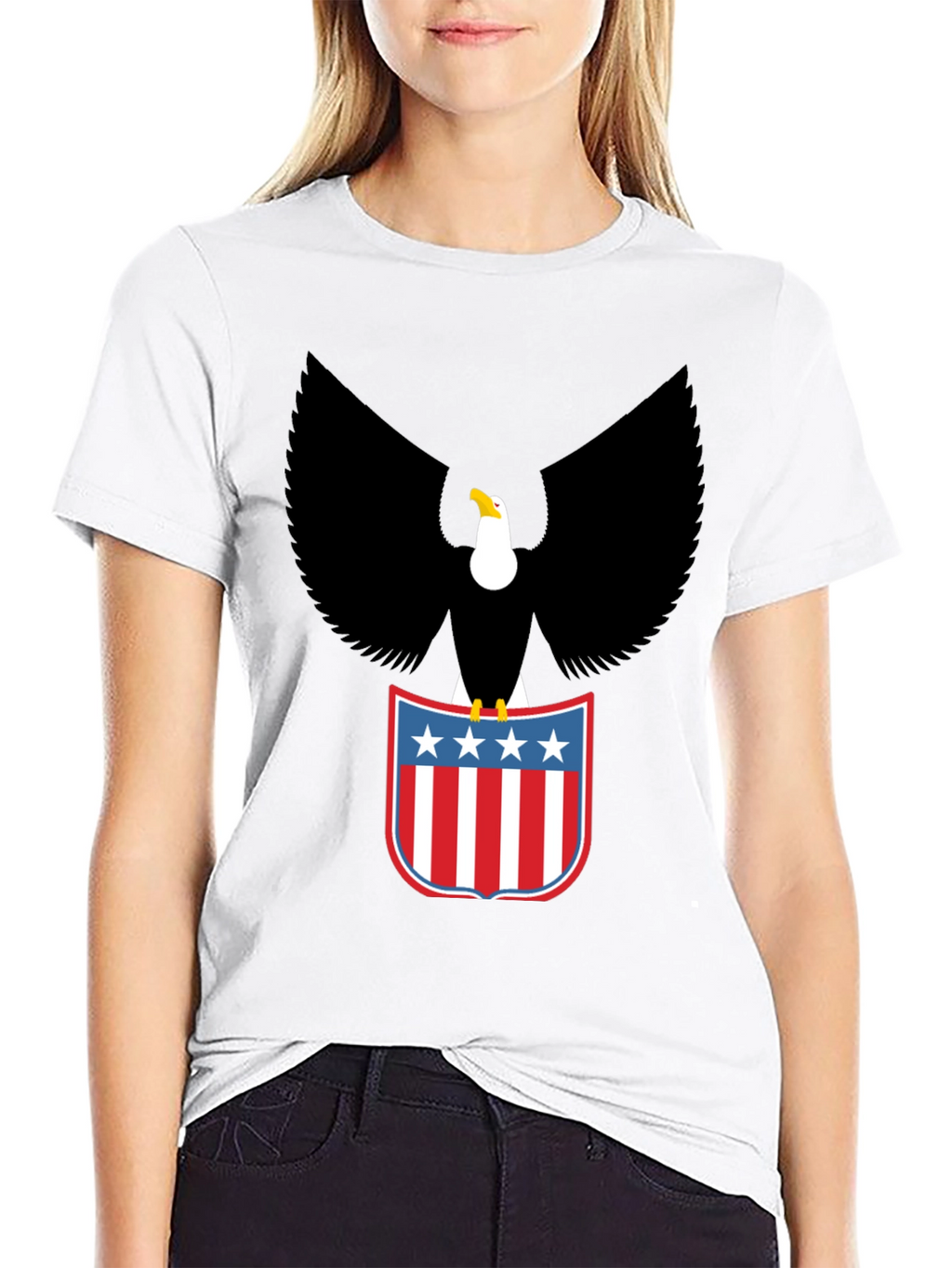 American Eagle Graphic T-Shirt - Patriotic USA Pride