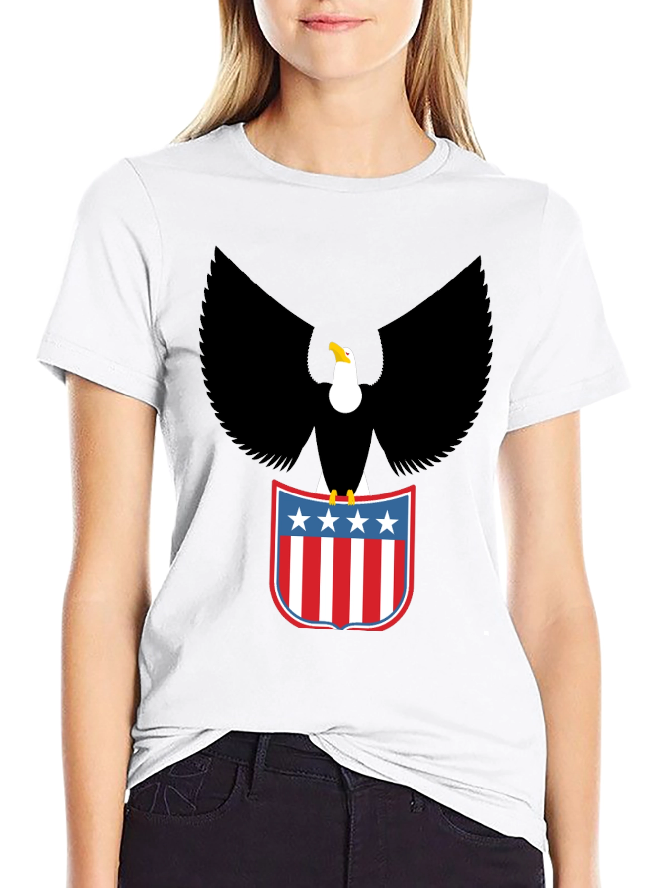 American Eagle Graphic T-Shirt - Patriotic USA Pride
