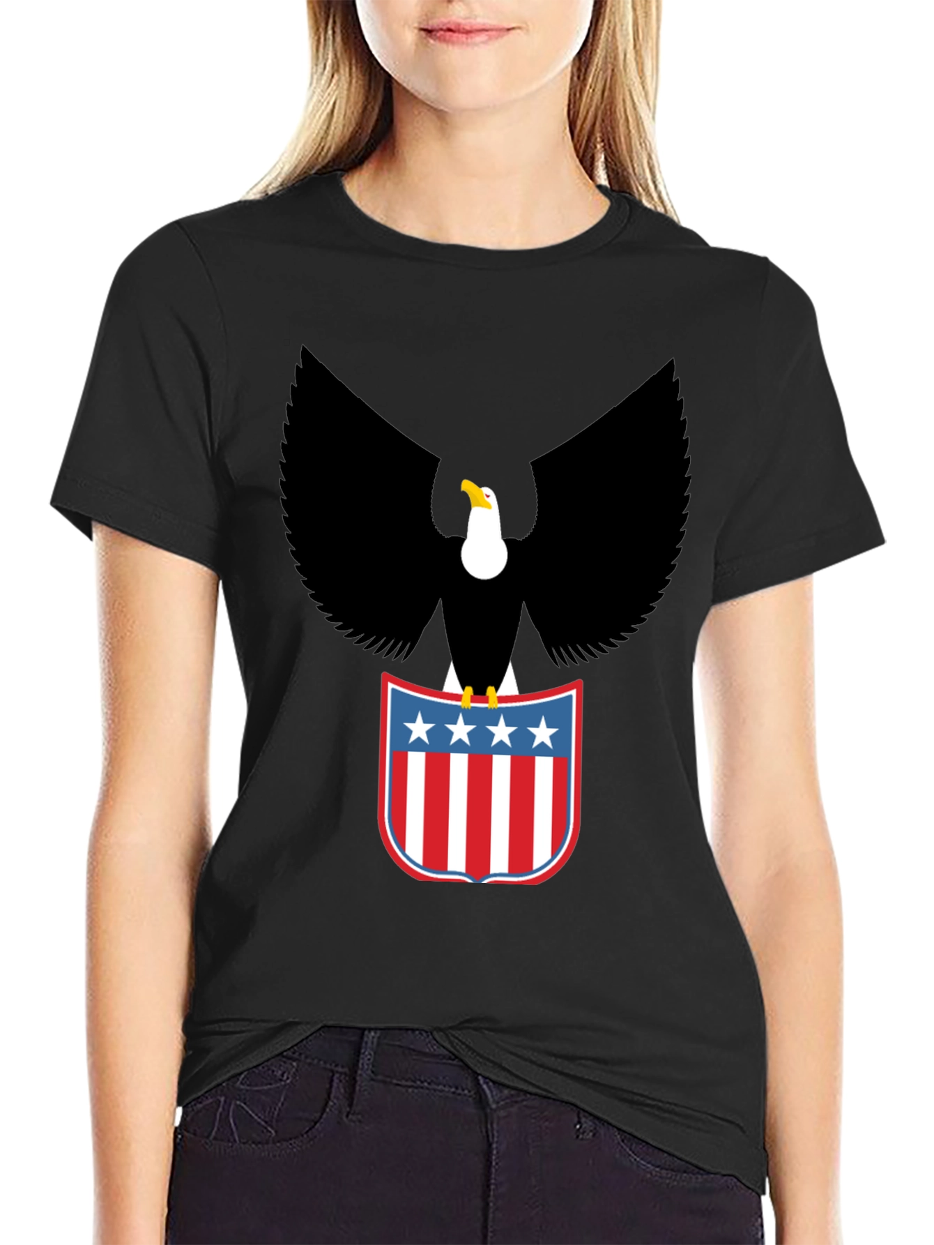 American Eagle Graphic T-Shirt - Patriotic USA Pride