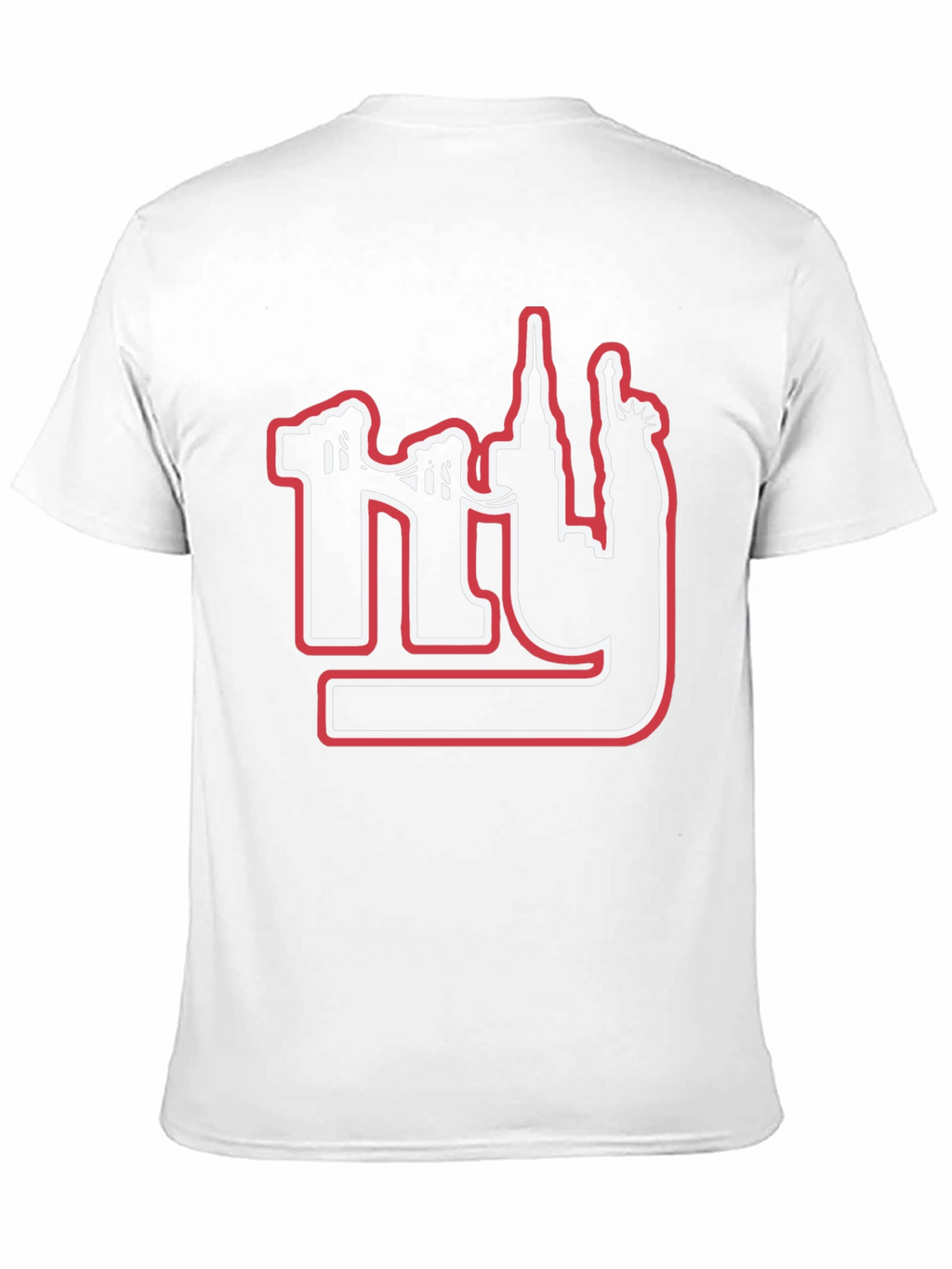 NY Skyline Graphic Print Black T-Shirt