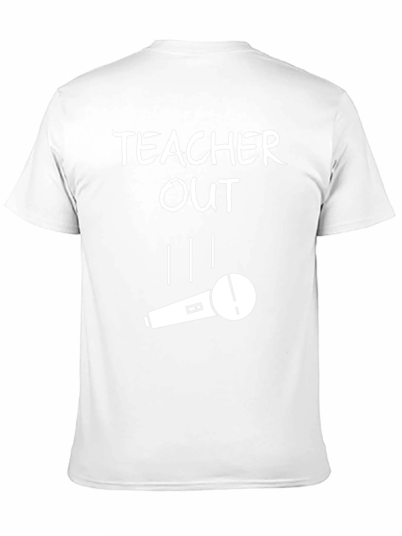 Teacher Out T-Shirt Mic Drop Funny Retirement Tee