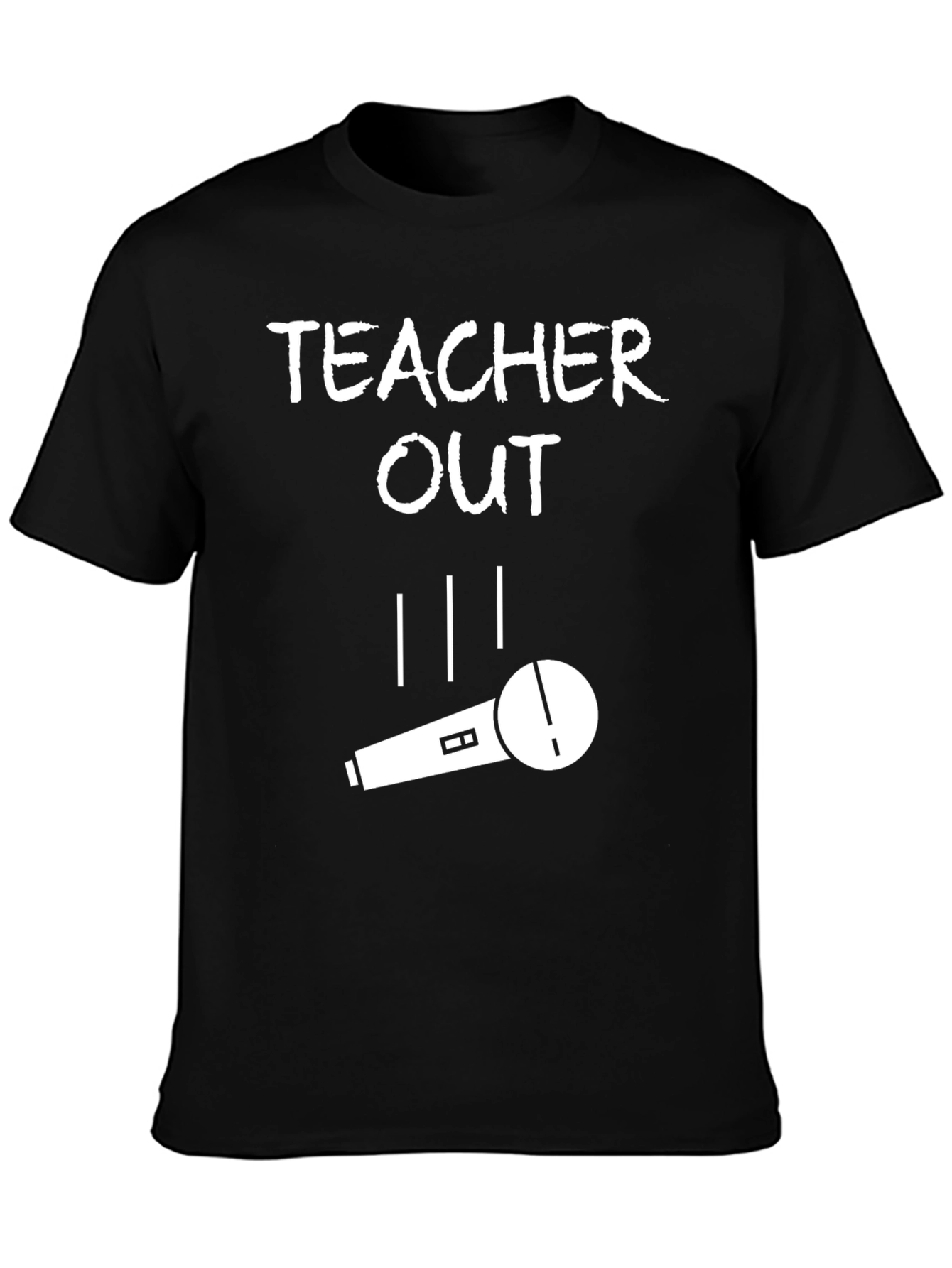Teacher Out T-Shirt Mic Drop Funny Retirement Tee