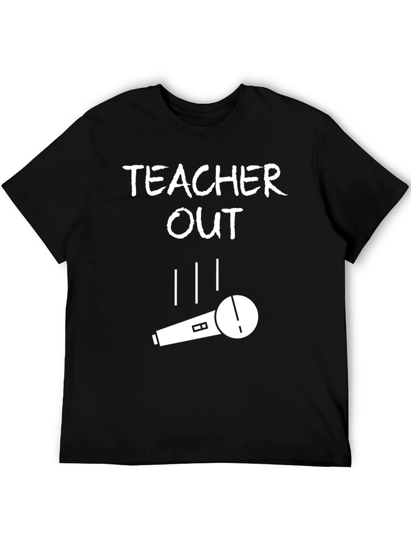 Teacher Out T-Shirt Mic Drop Funny Retirement Tee