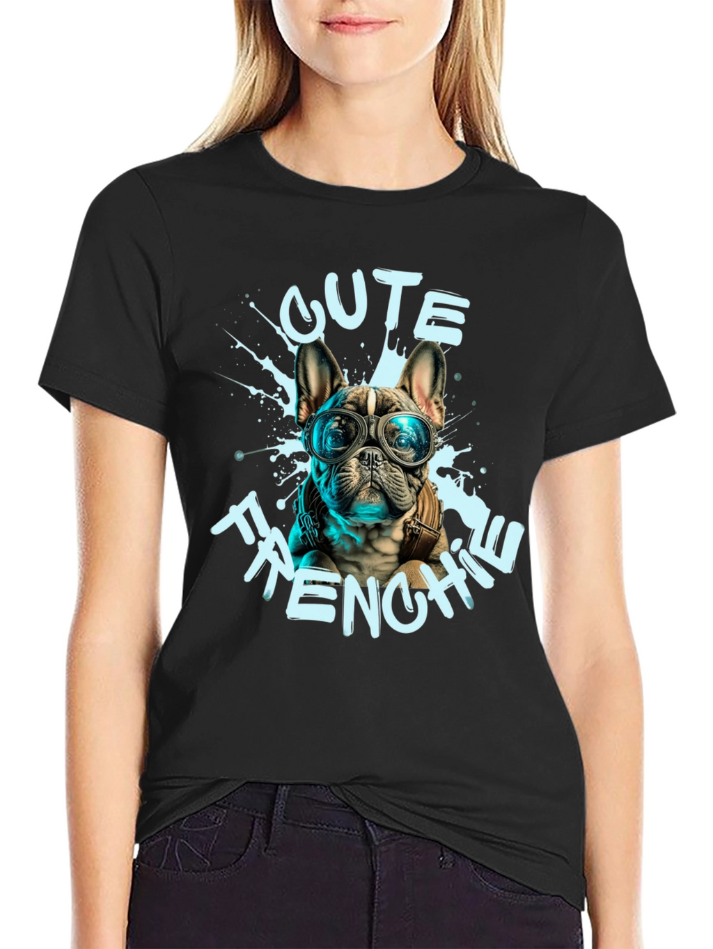 Cute Frenchie Bulldog Graphic T-Shirt