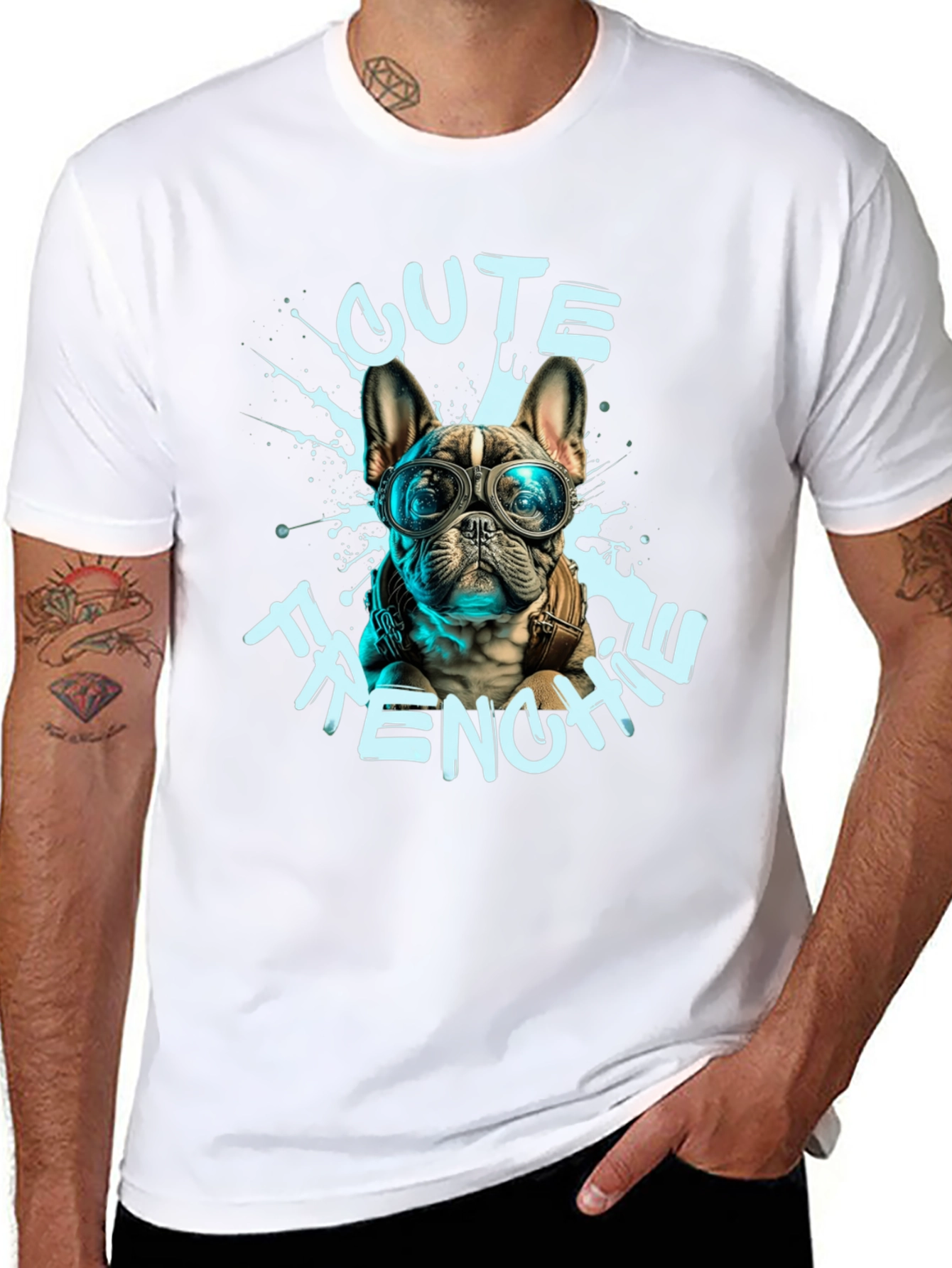 Cute Frenchie Bulldog Graphic T-Shirt