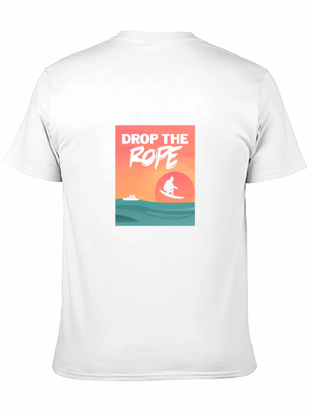 Drop The Rope Graphic Black T-Shirt