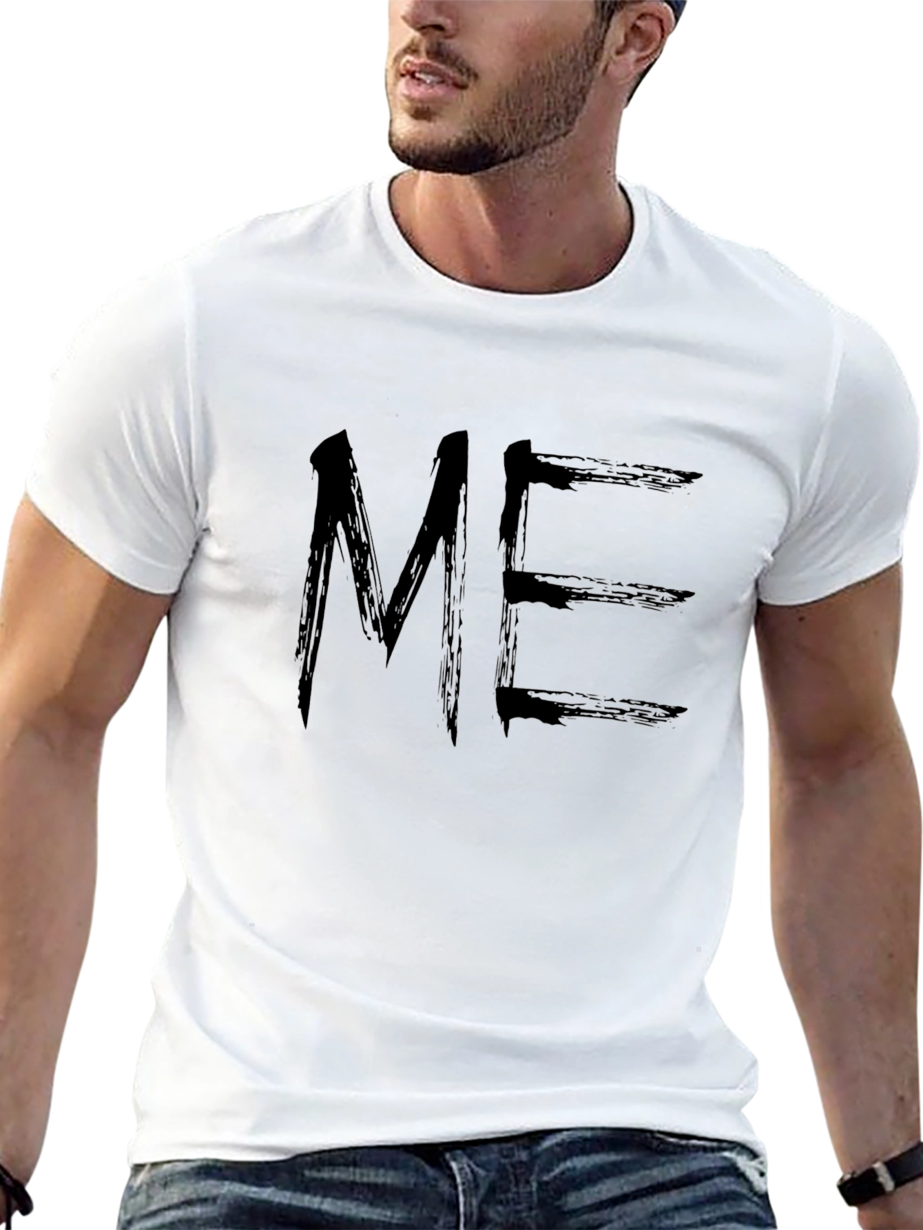Grunge ME Graphic Tee - Black Cotton Casual T-Shirt