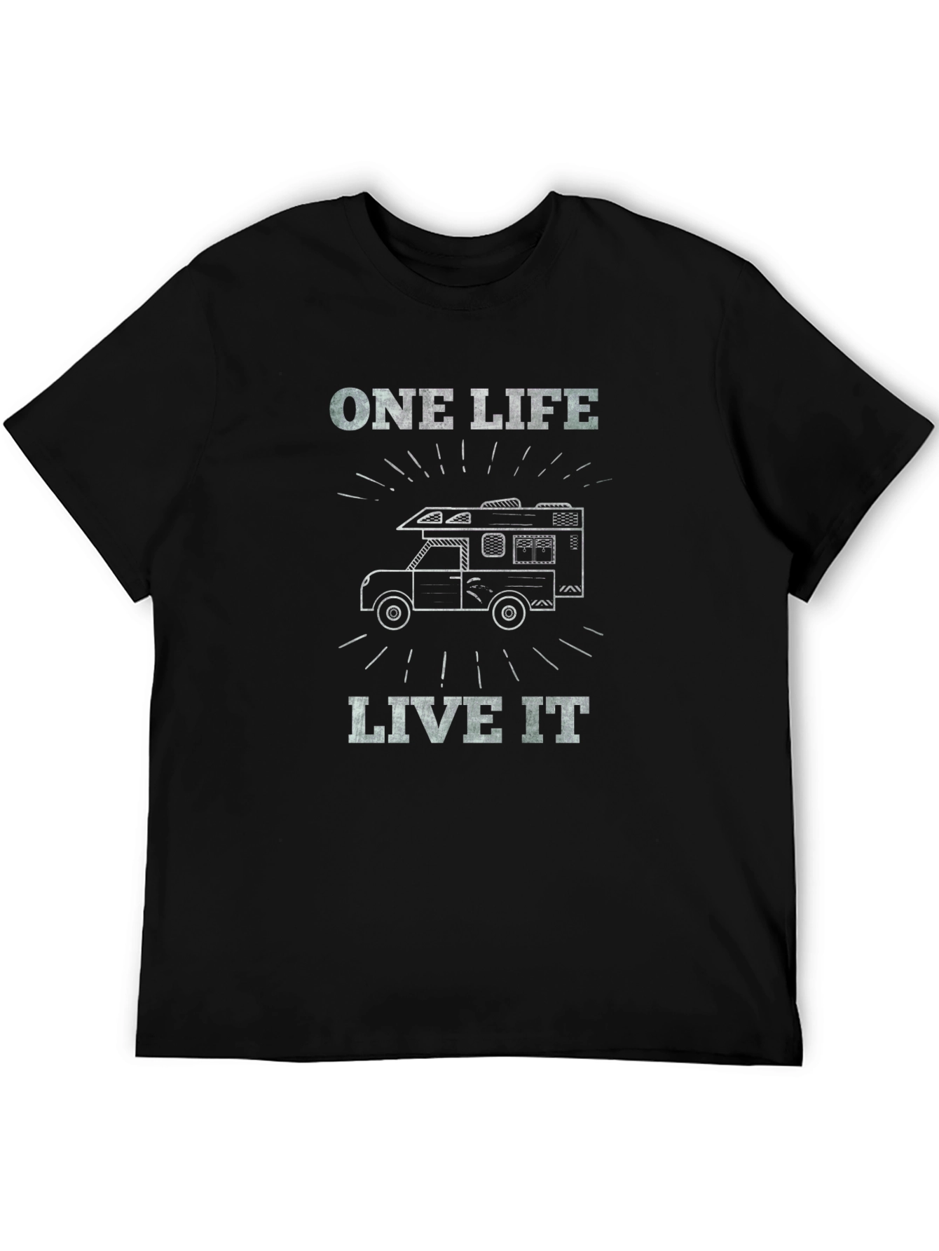 One Life Live It Camper T-Shirt - Adventure Awaits