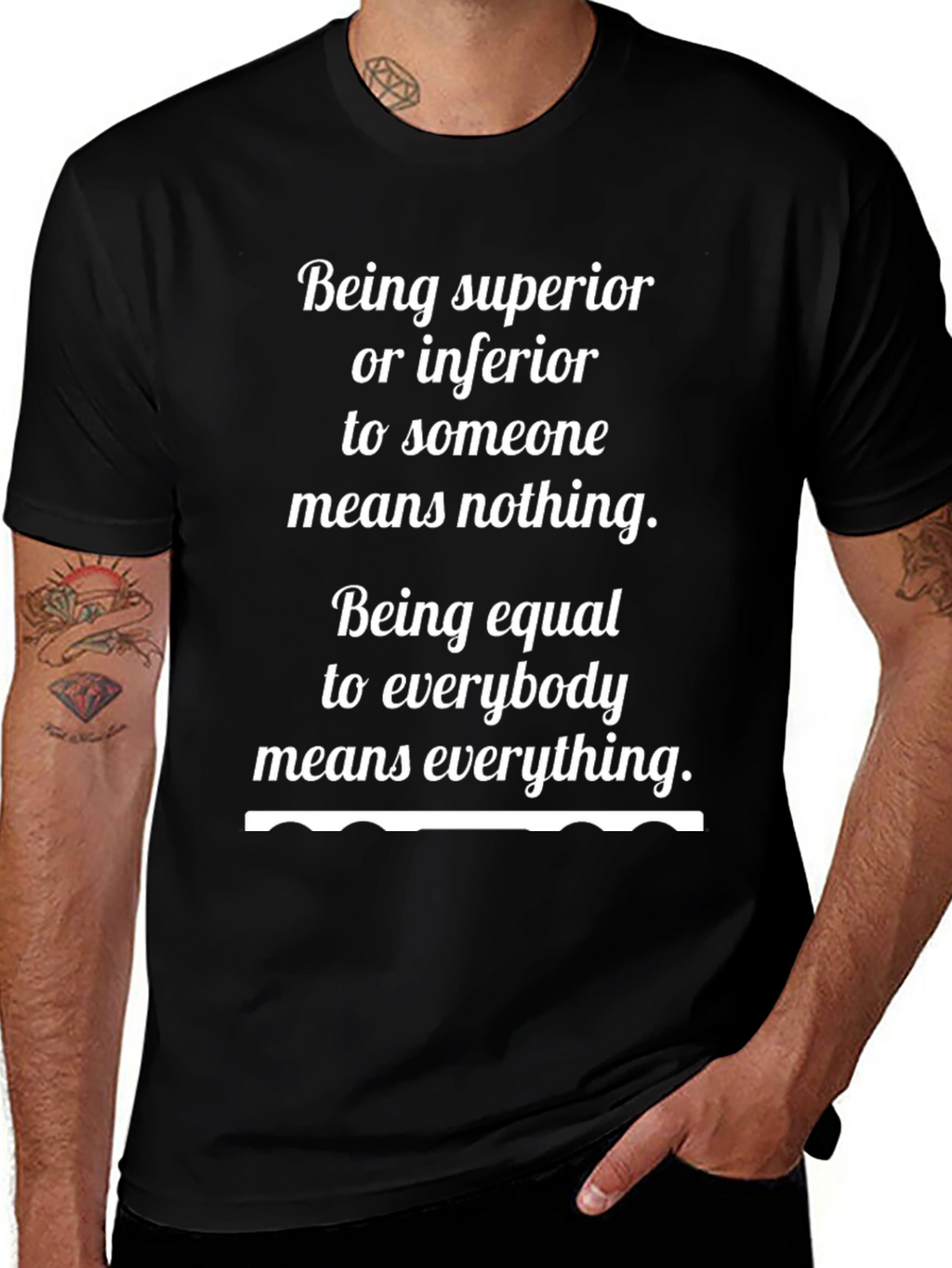 Equality Graphic Tee - Superiority is Nothing T-Shirt