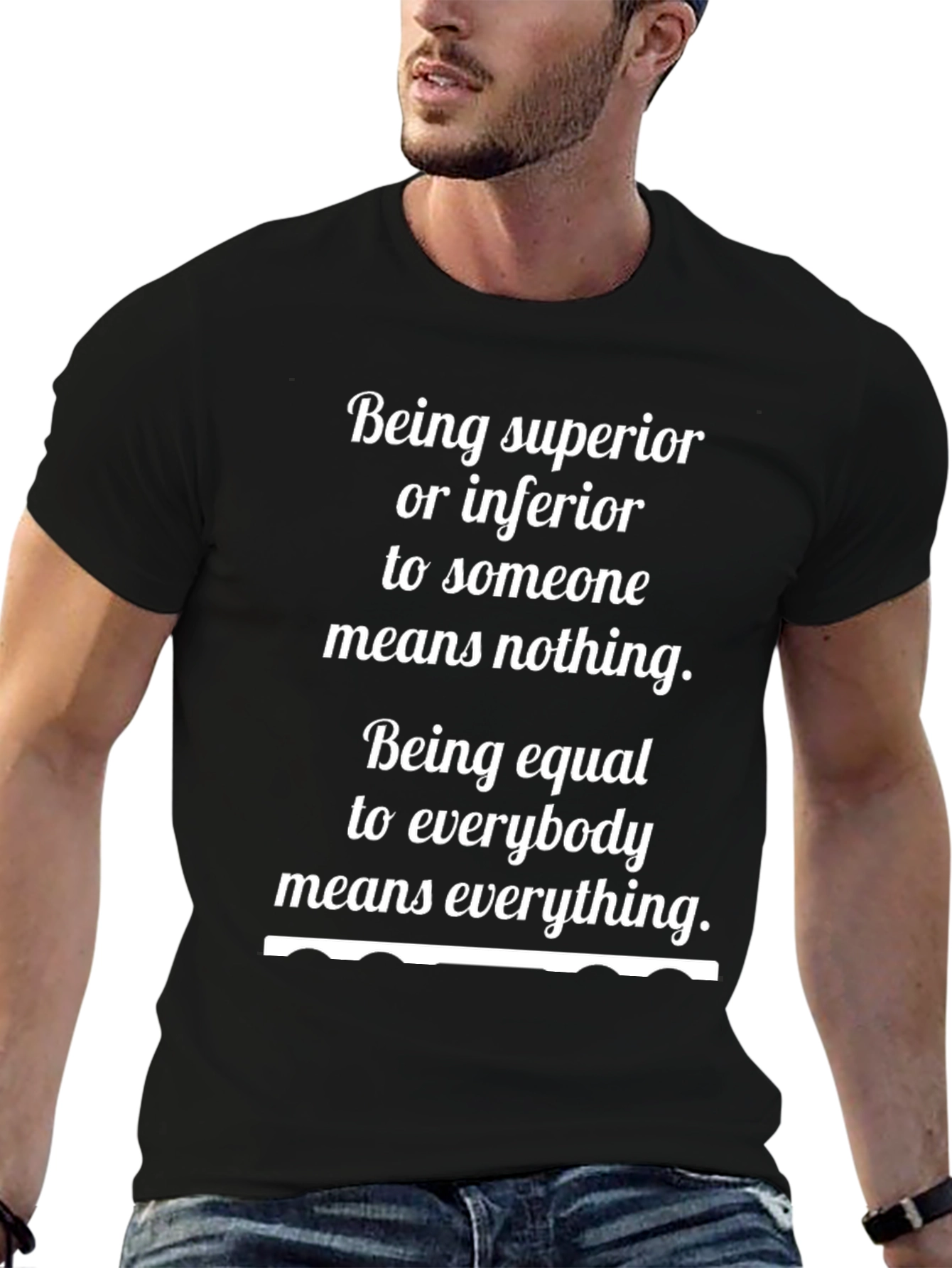 Equality Graphic Tee - Superiority is Nothing T-Shirt