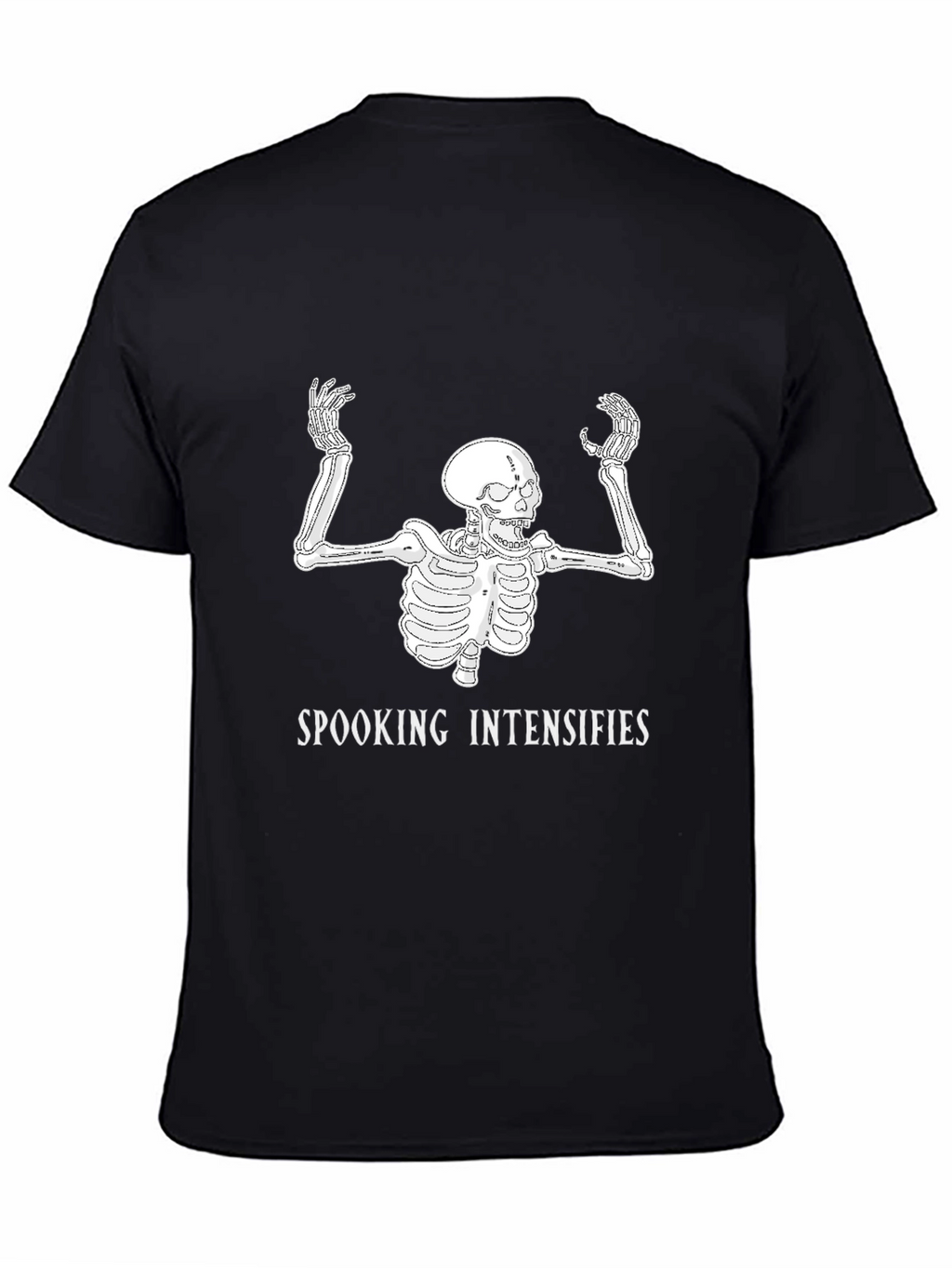 Spooking Intensifies Skeleton Graphic T-Shirt