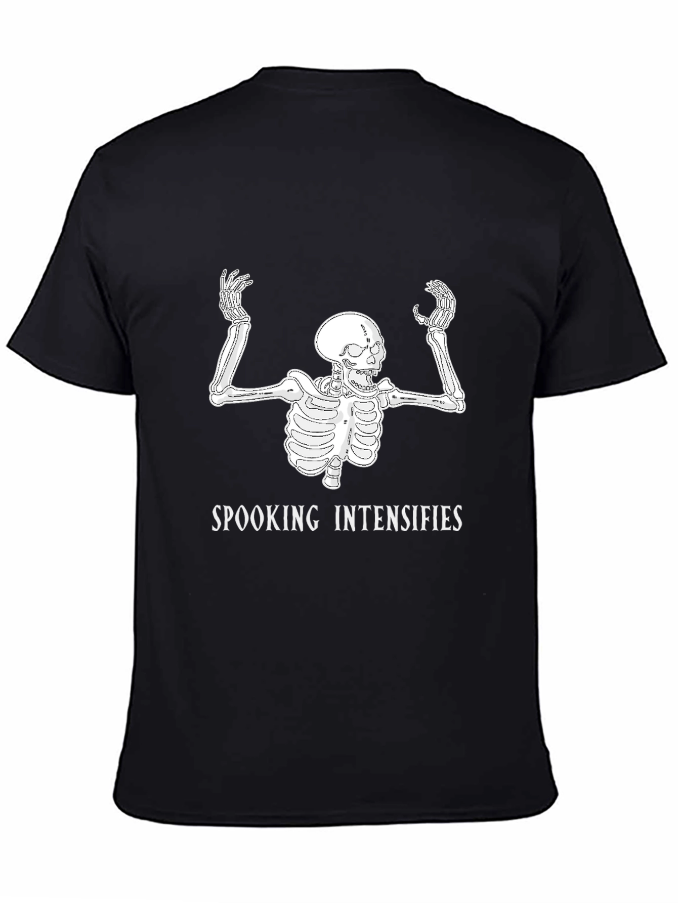 Spooking Intensifies Skeleton Graphic T-Shirt