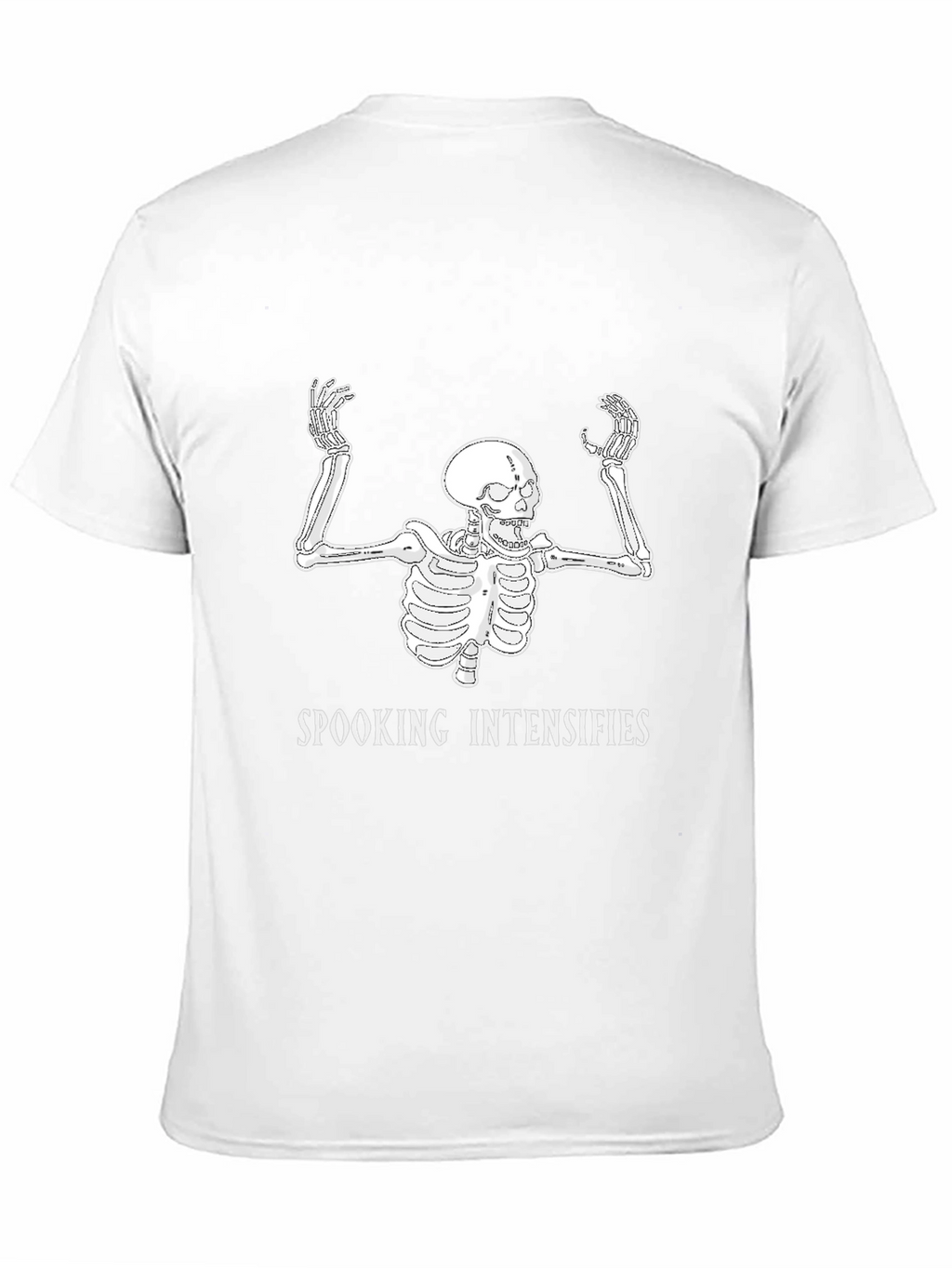 Spooking Intensifies Skeleton Graphic T-Shirt