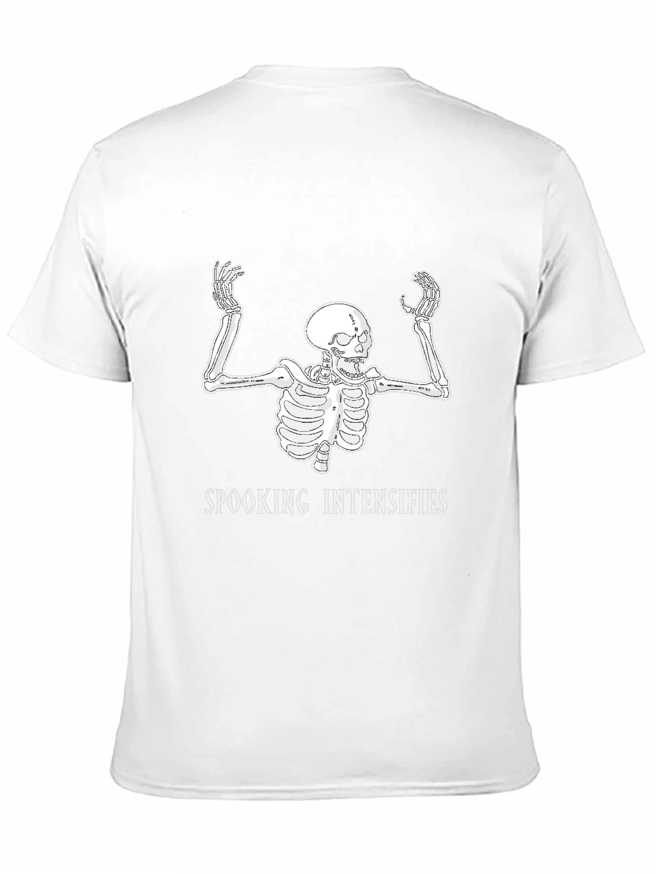 Spooking Intensifies Skeleton Graphic T-Shirt