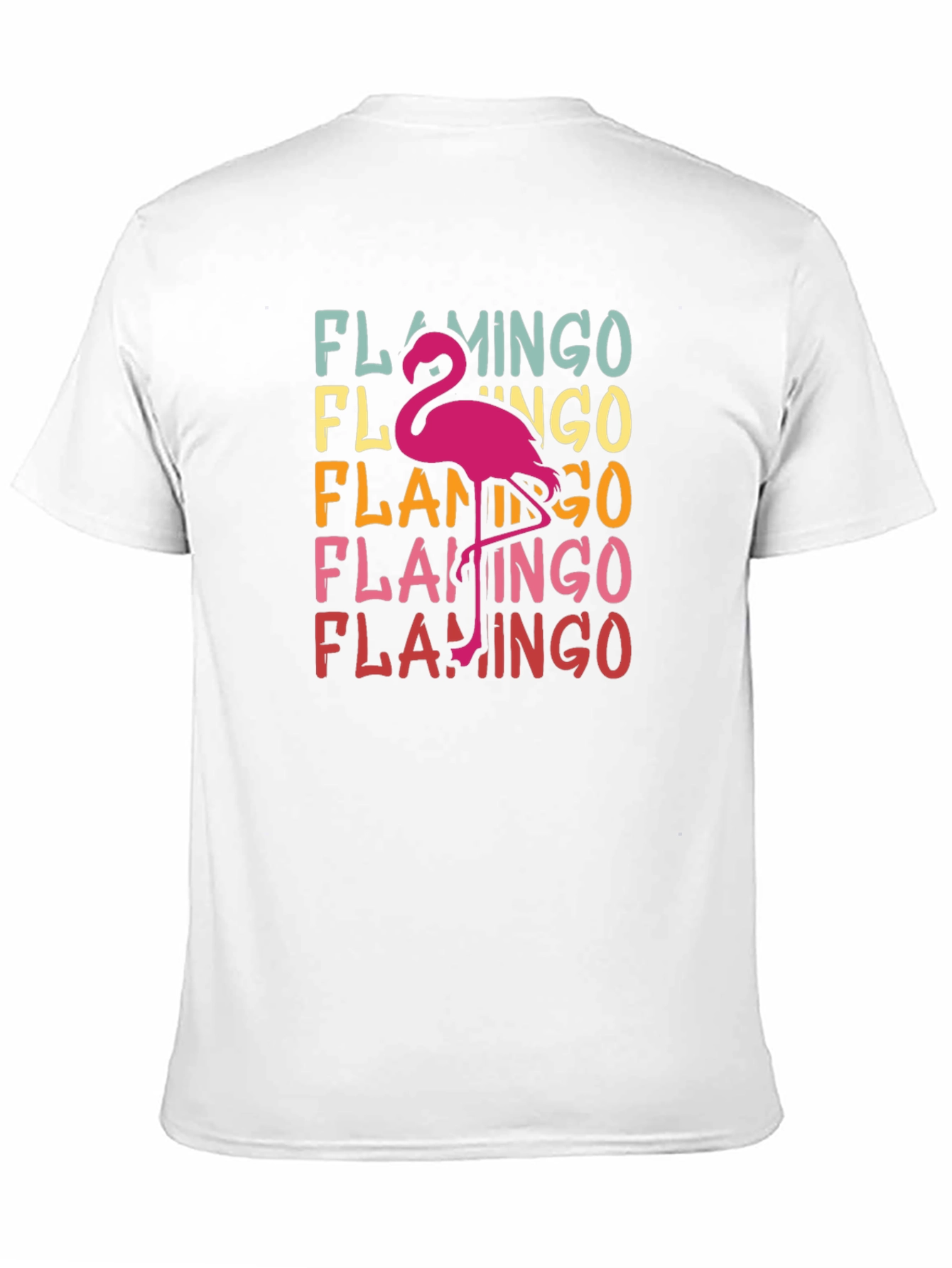 Retro Flamingo T-Shirt - Tropical Bird Tee
