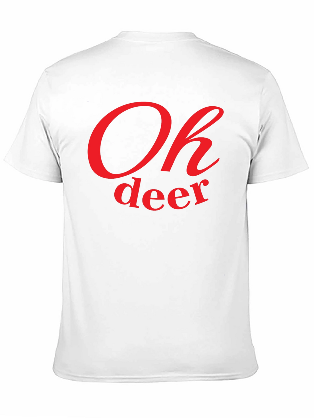 Oh Deer Graphic Tee - Black Cotton Casual T-Shirt