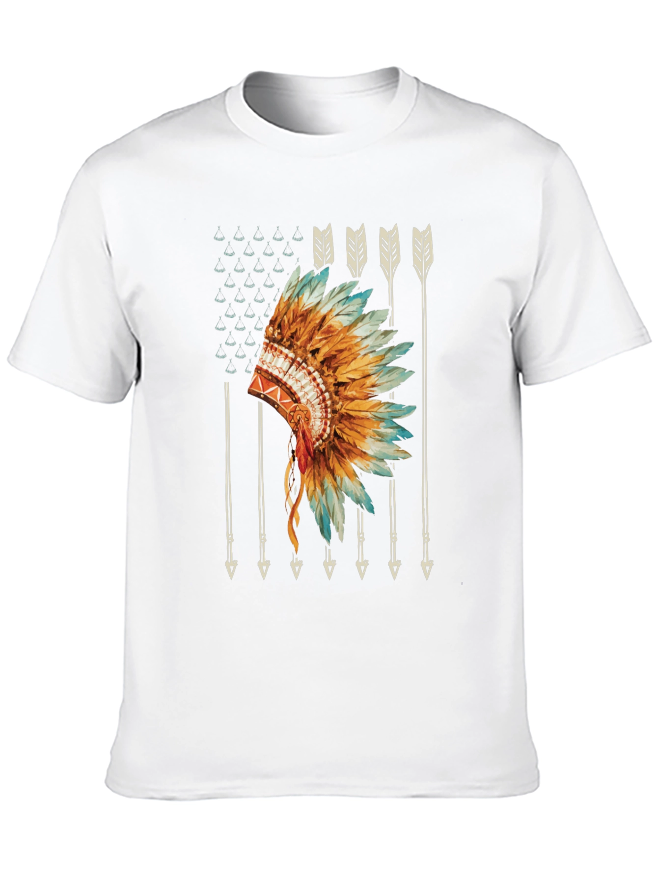 Native American Headdress Graphic Tee