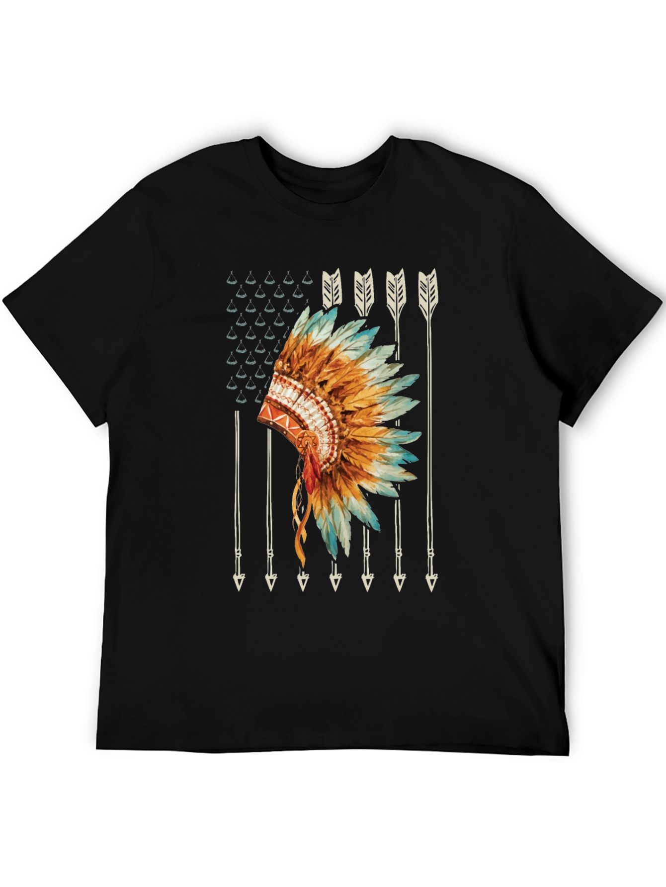 Native American Headdress Graphic Tee