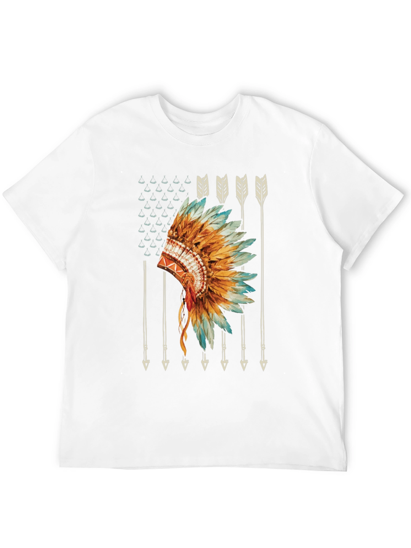 Native American Headdress Graphic Tee