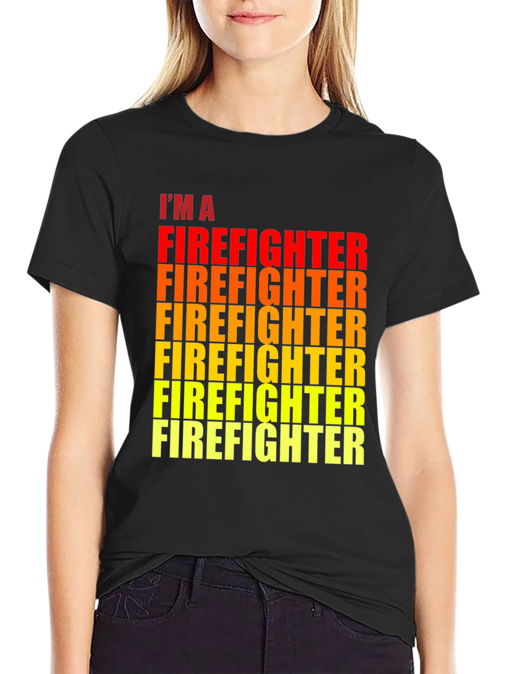 Im A Firefighter Black Graphic Tee