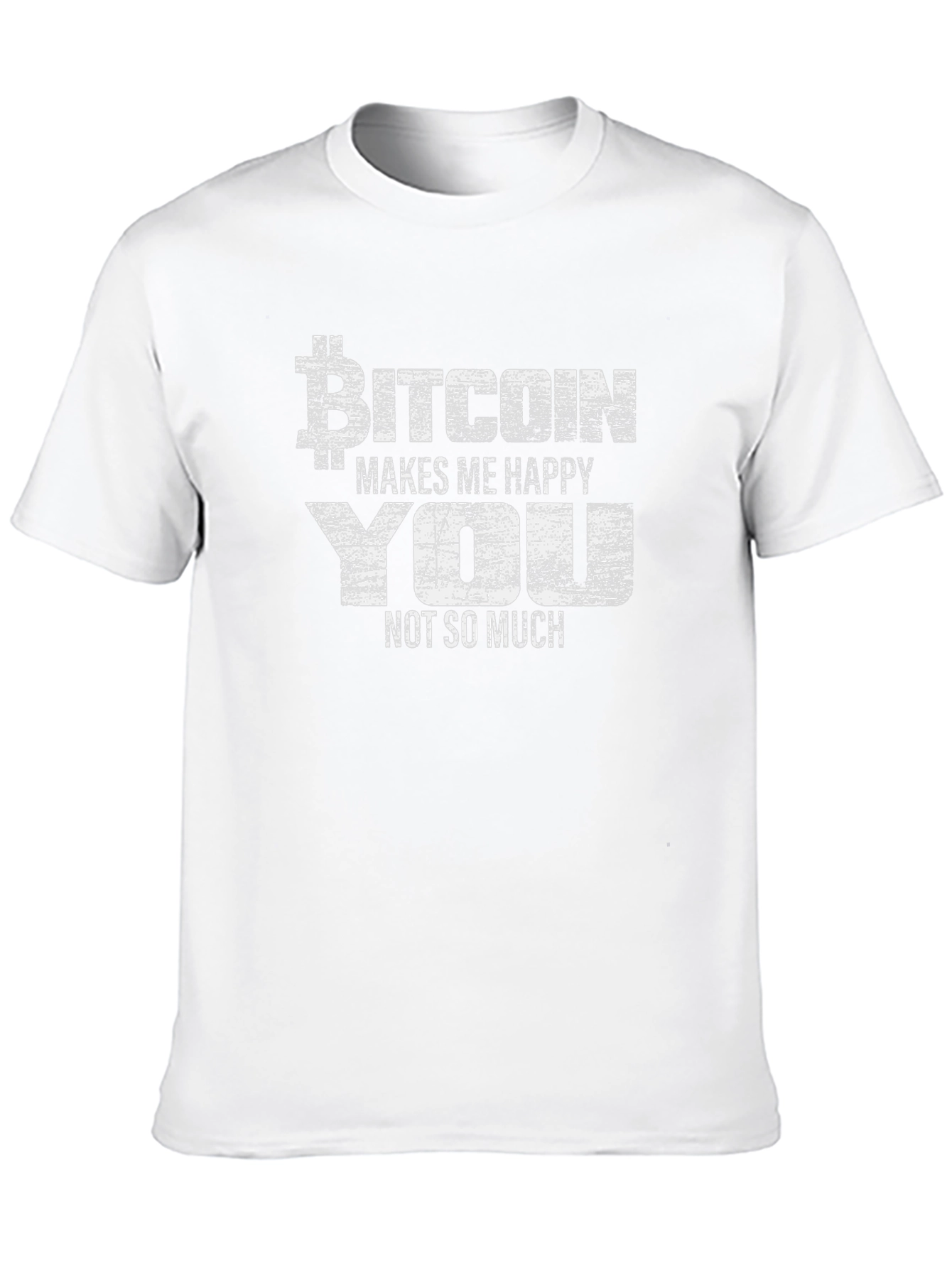 Bitcoin Makes Me Happy T-Shirt - Crypto Tee
