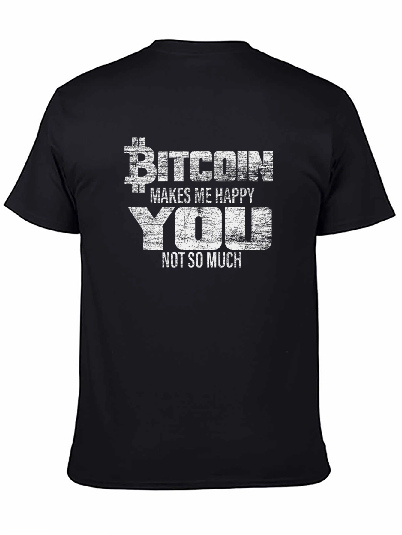 Bitcoin Makes Me Happy T-Shirt - Crypto Tee