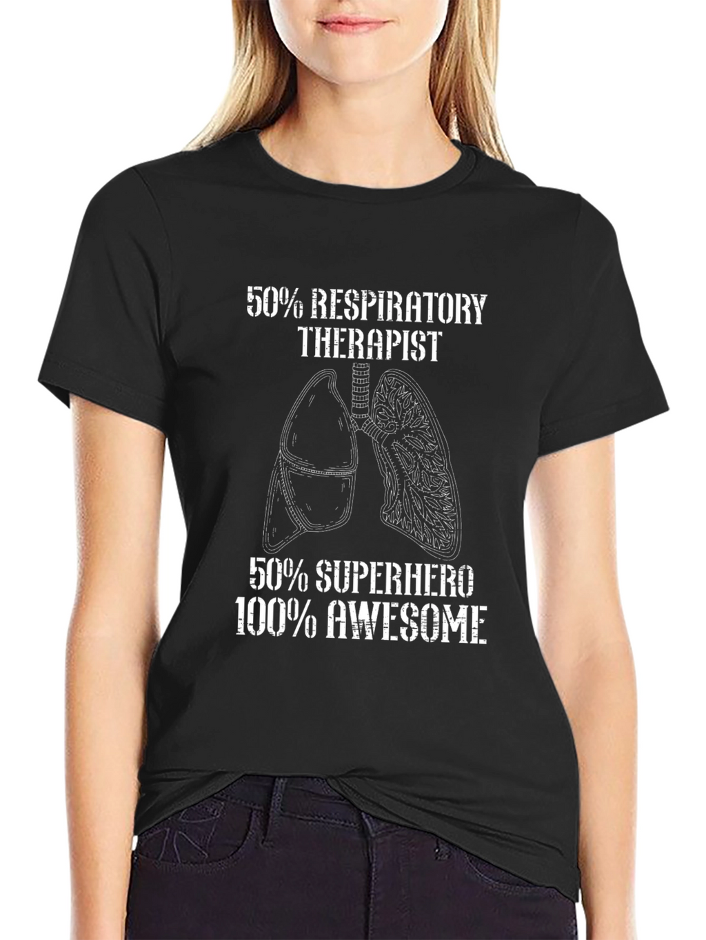 Respiratory Therapist Superhero Awesome T-Shirt
