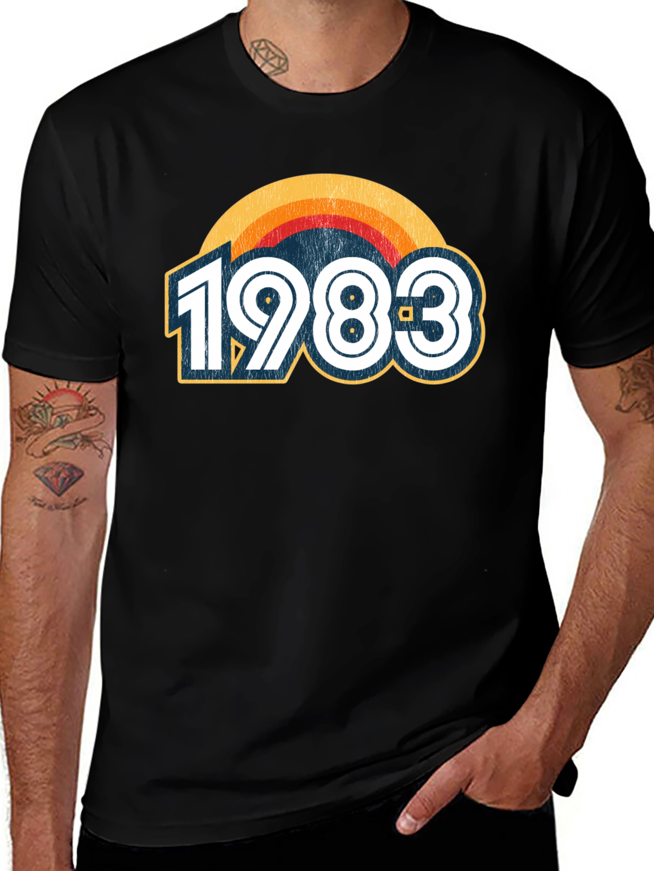 Vintage 1983 Graphic Tee - Retro Birthday Shirt
