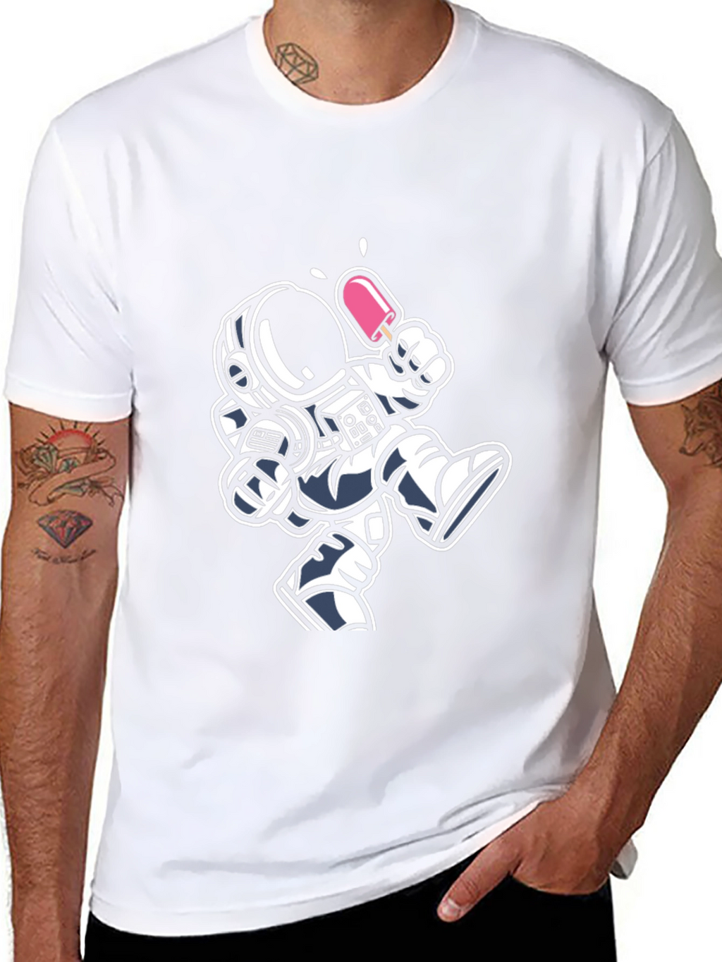 Astronaut Ice Cream Graphic Tee