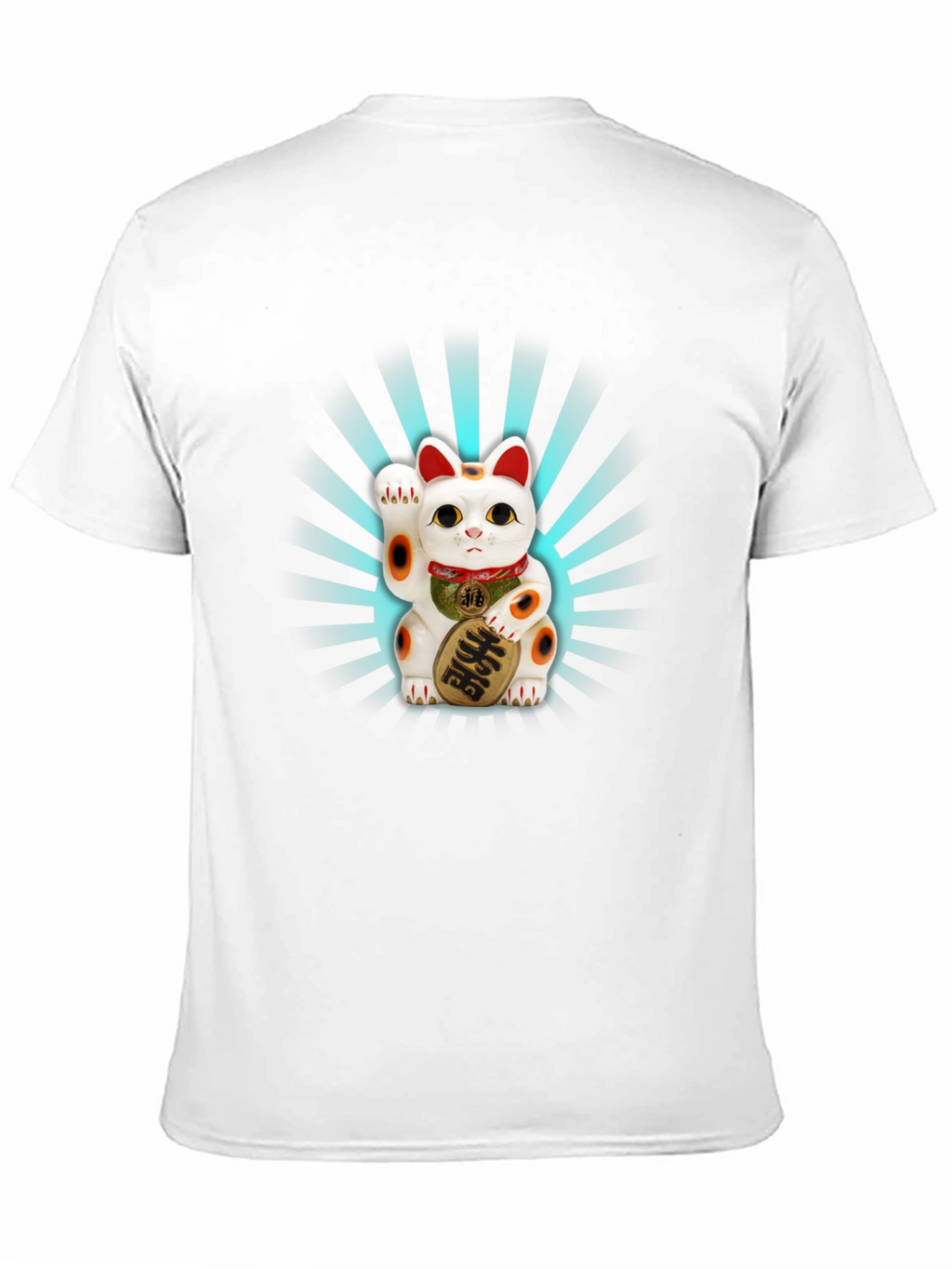 Maneki Neko Graphic Tee - Lucky Cat Design