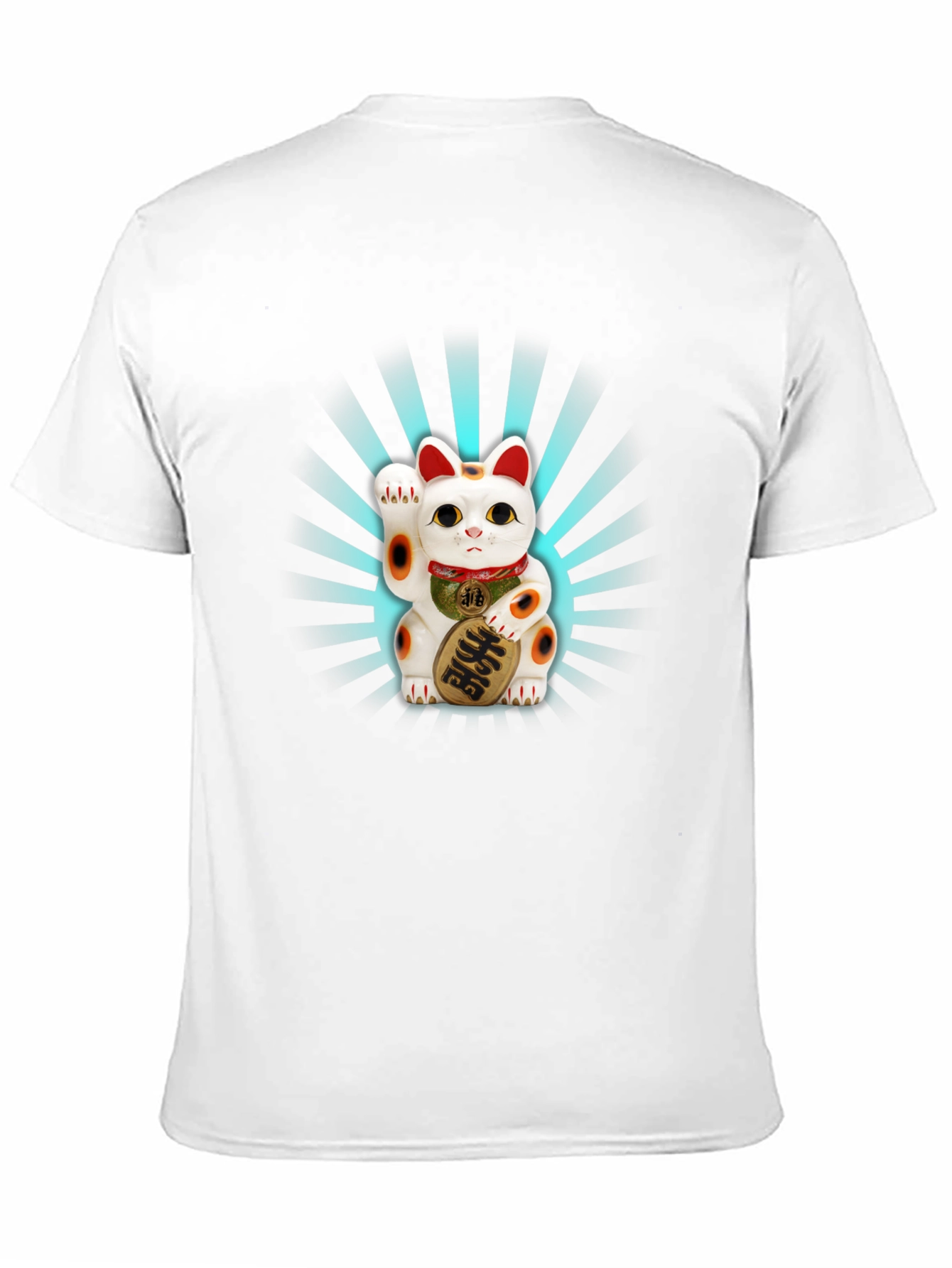 Maneki Neko Graphic Tee - Lucky Cat Design