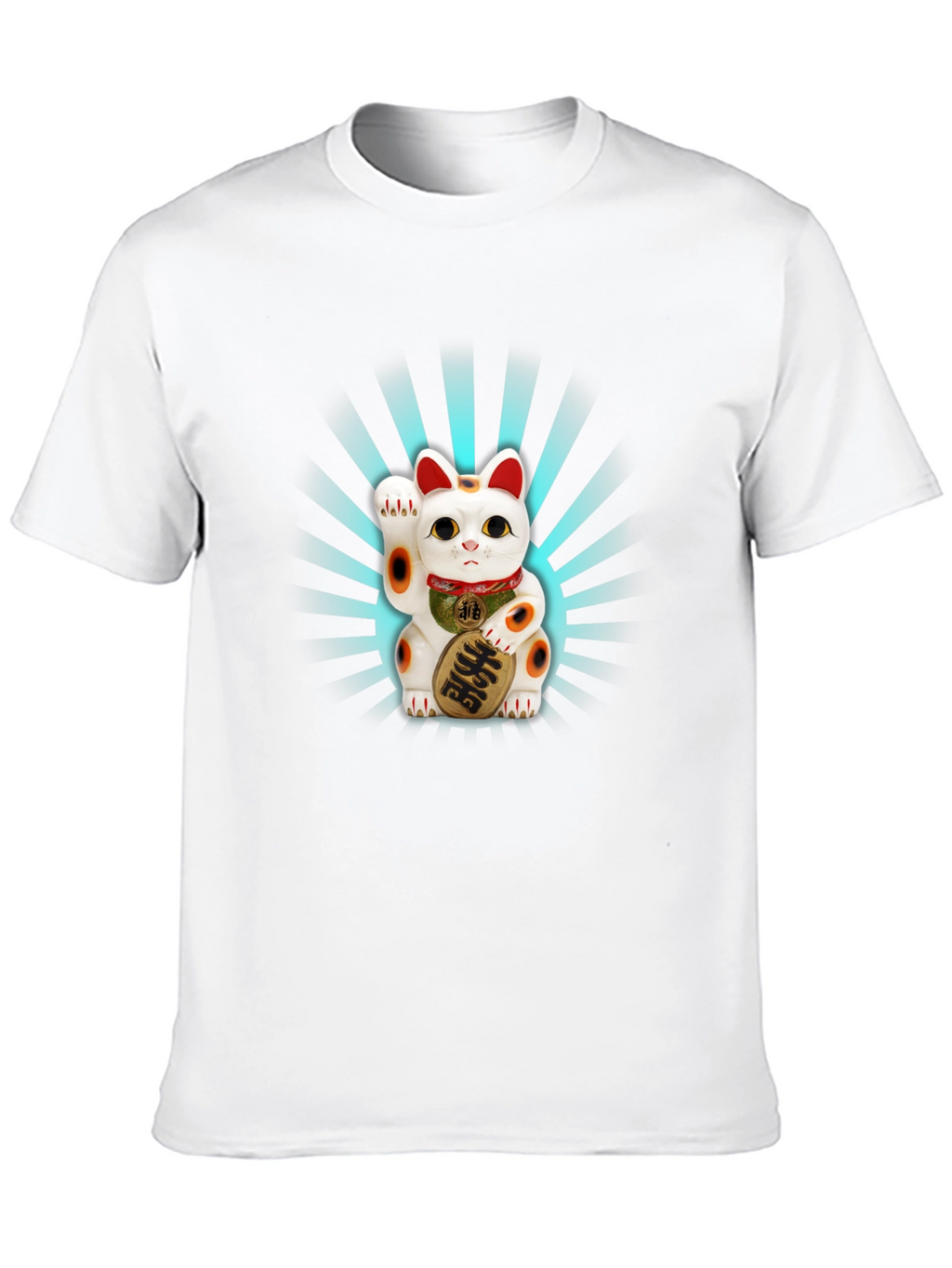 Maneki Neko Graphic Tee - Lucky Cat Design