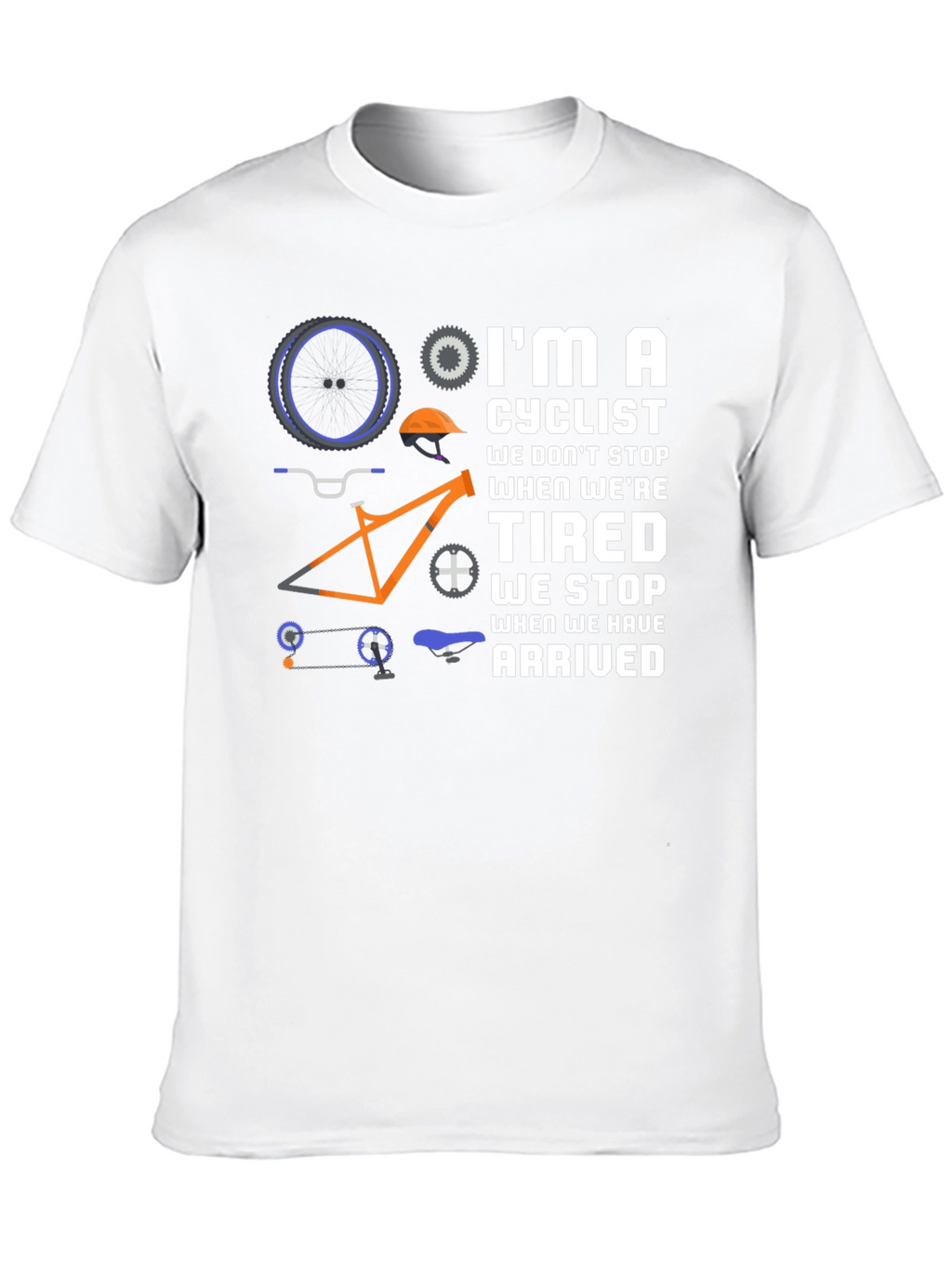 Cyclist Graphic T-Shirt - Never Stop Riding