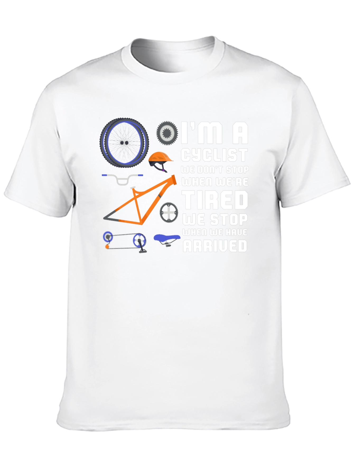 Cyclist Graphic T-Shirt - Never Stop Riding