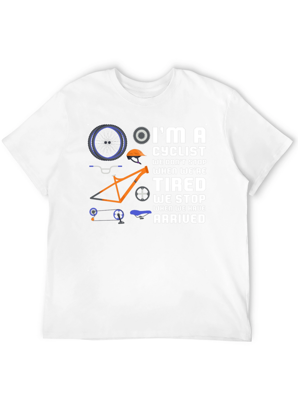 Cyclist Graphic T-Shirt - Never Stop Riding