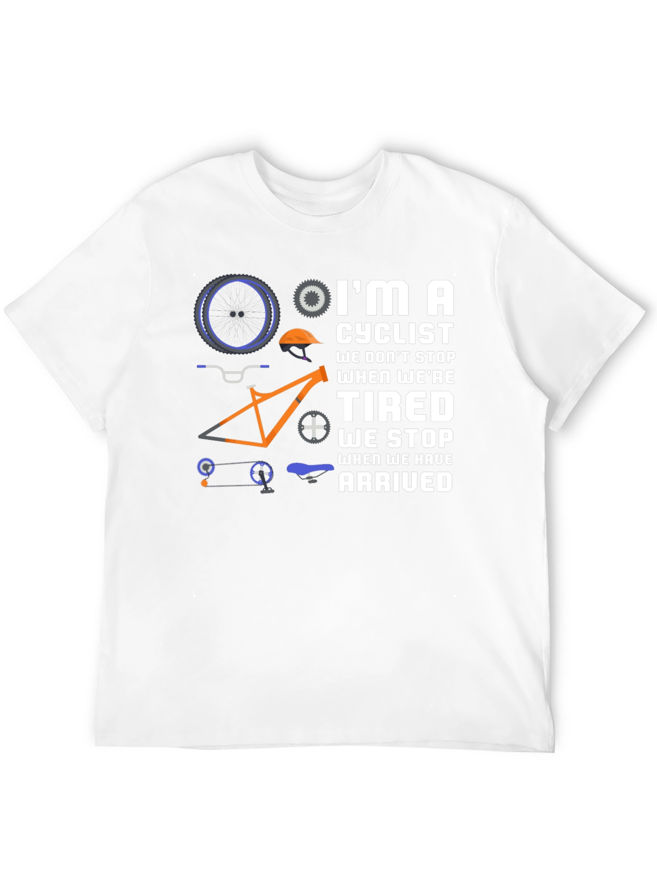 Cyclist Graphic T-Shirt - Never Stop Riding