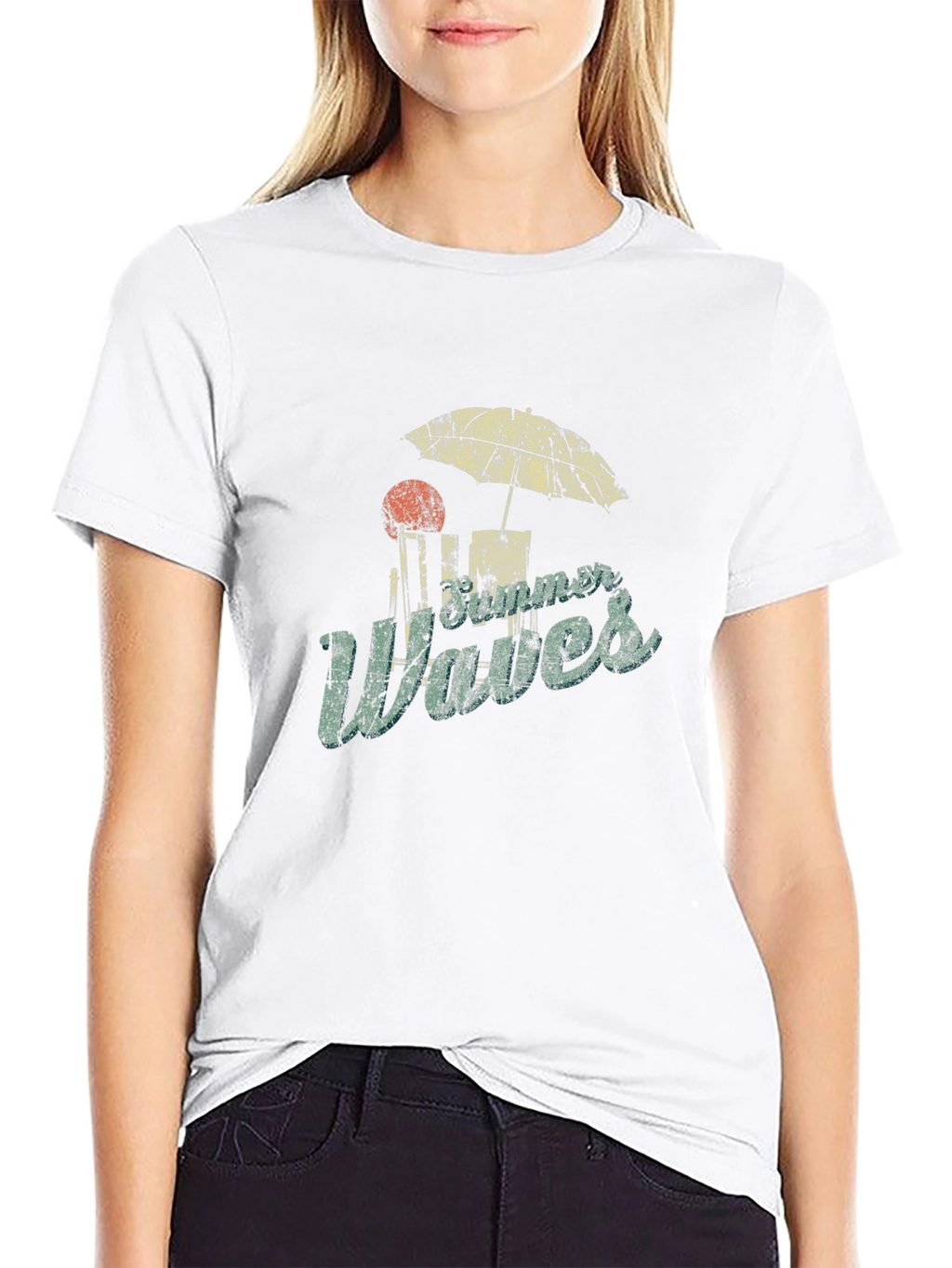 Summer Waves Graphic T-Shirt - Beach Style
