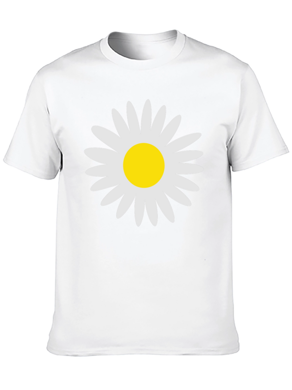 Daisy Graphic Print Black T-Shirt