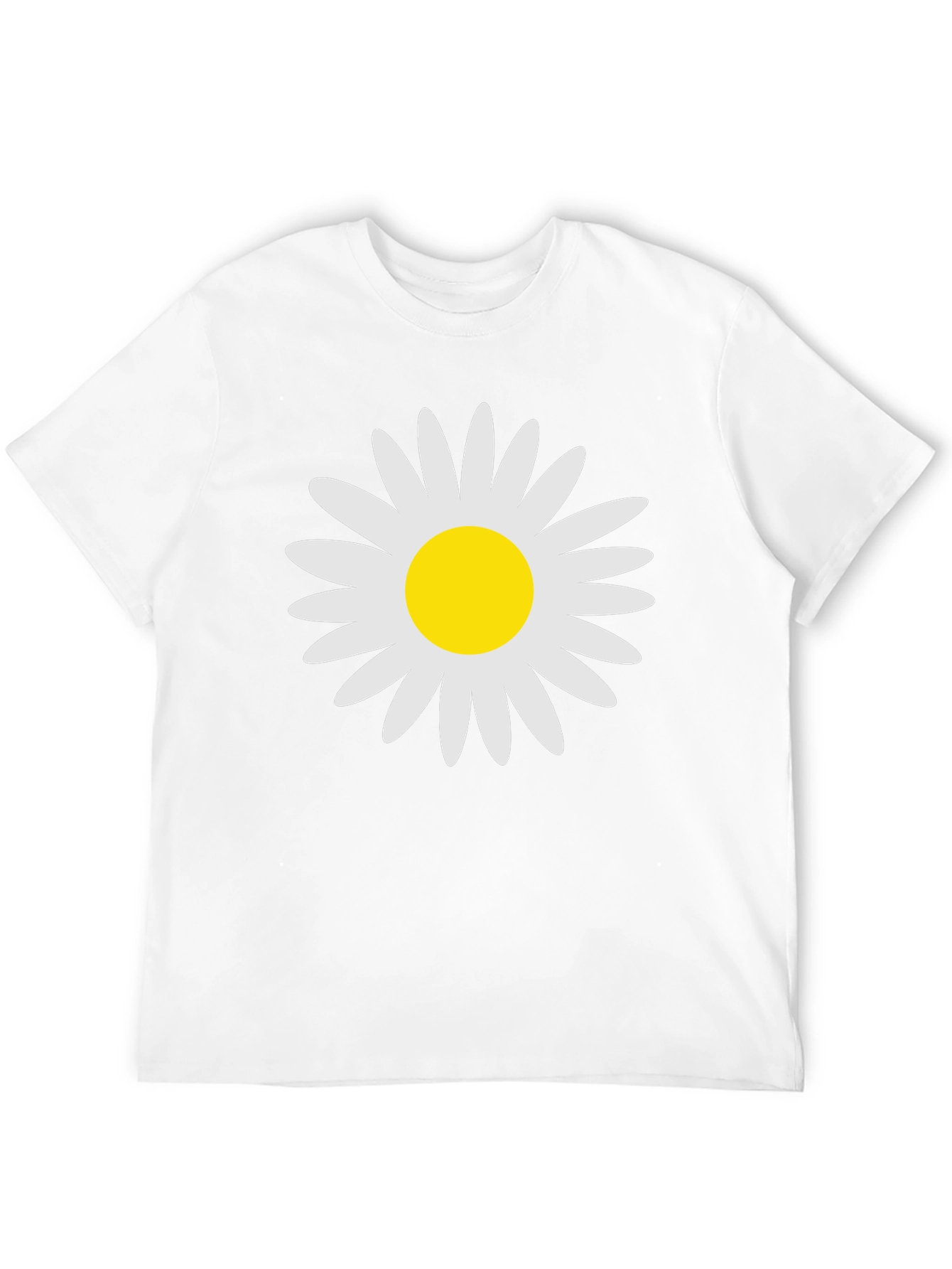 Daisy Graphic Print Black T-Shirt