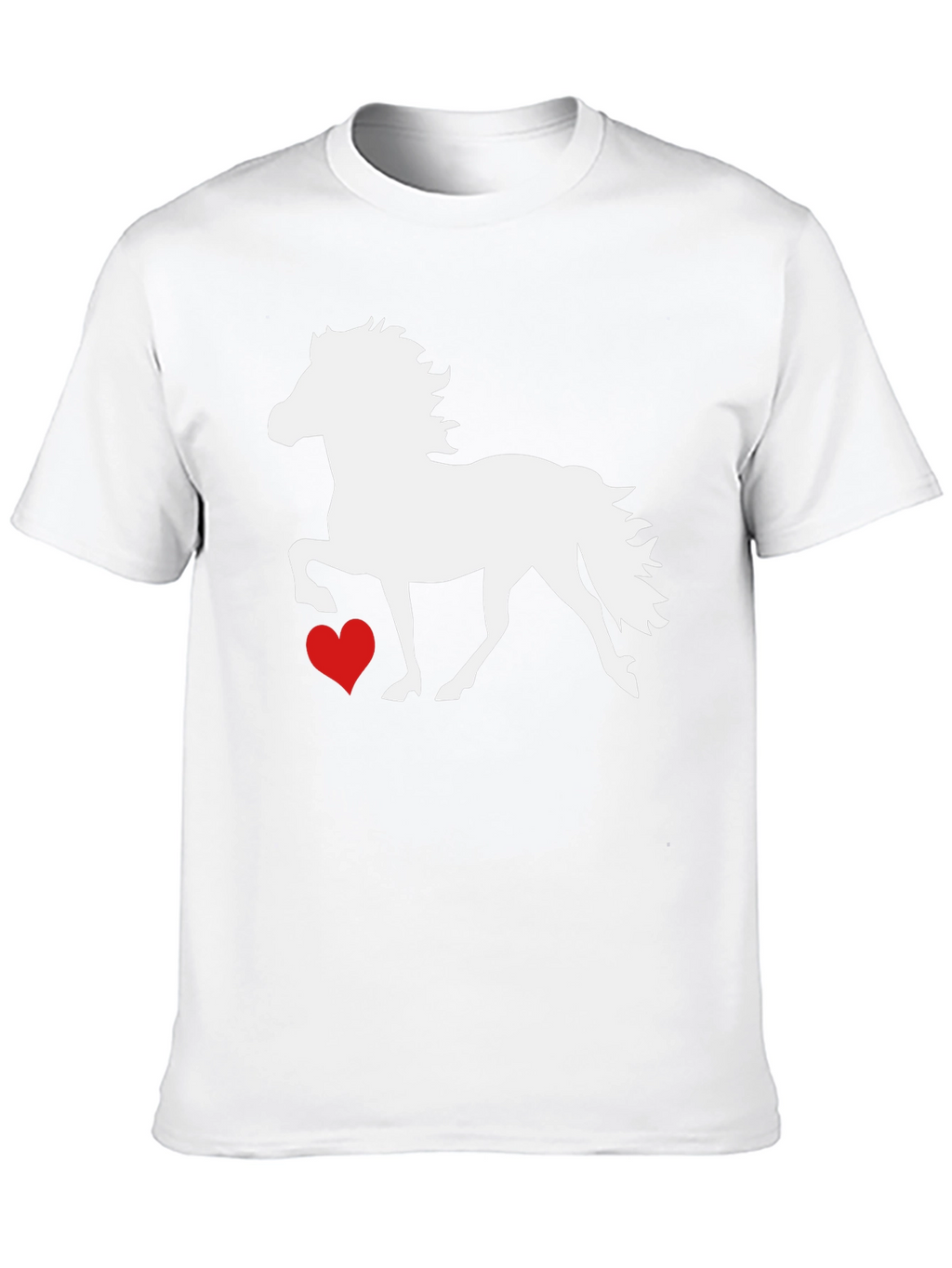 Horse and Heart Graphic T-Shirt